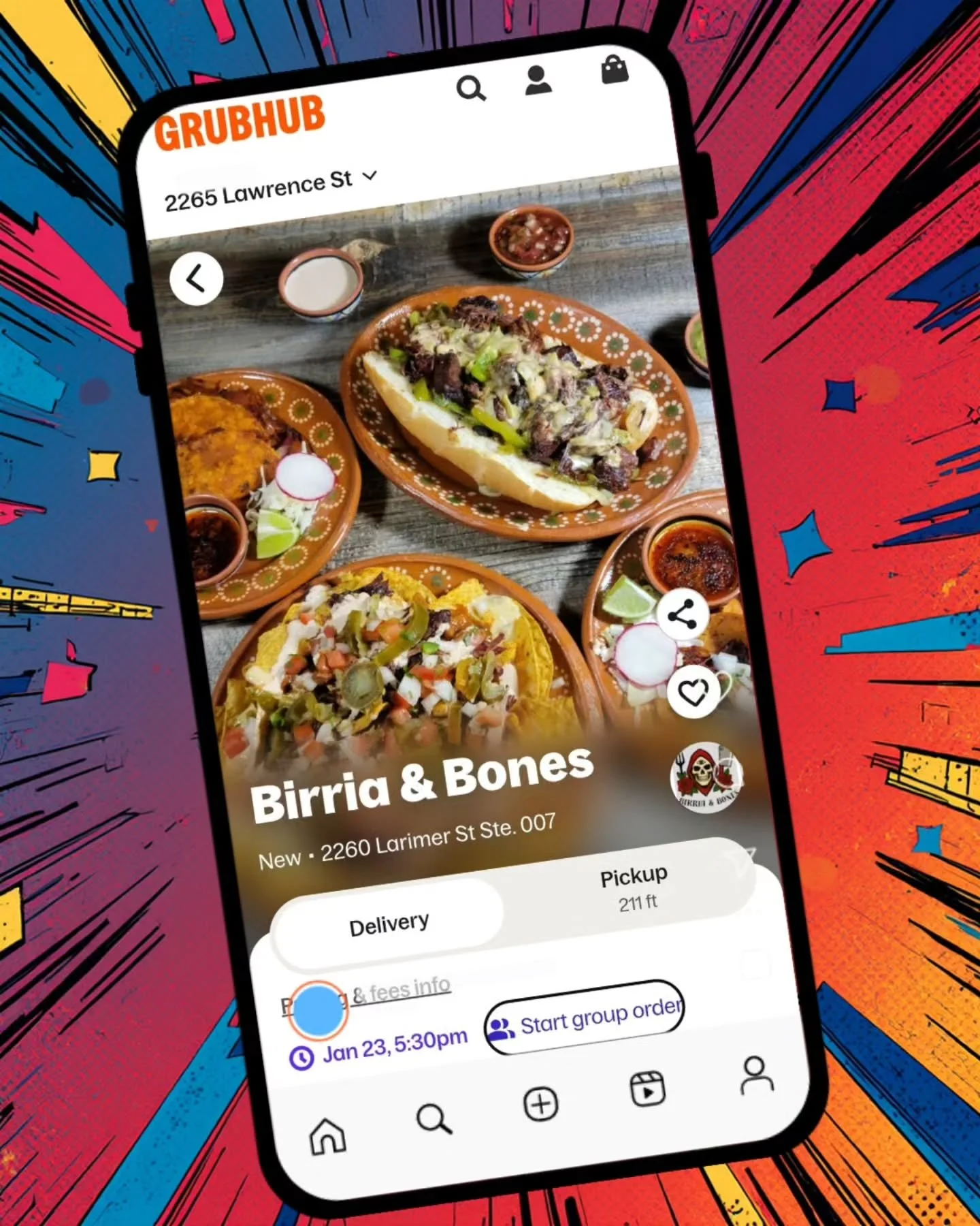 BIRRIA DELIVERY ERA: ACTIVATED. 💀🔥

We&rsquo;re now on the big leagues of food apps:
🛵 Grubhub
&amp;
🛵 Door Dash

Tap. Order. Devour. Repeat.
Go find Birria &amp; Bones and let your couch witness greatness. 🌮😈

We are currently cooking Wednesda