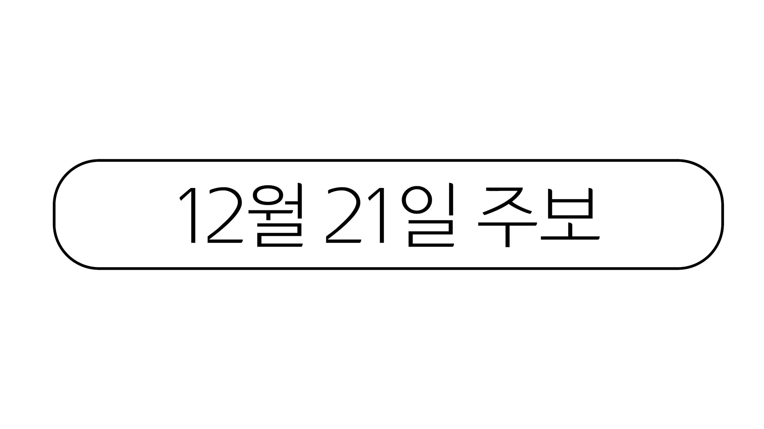 12월21일 주보