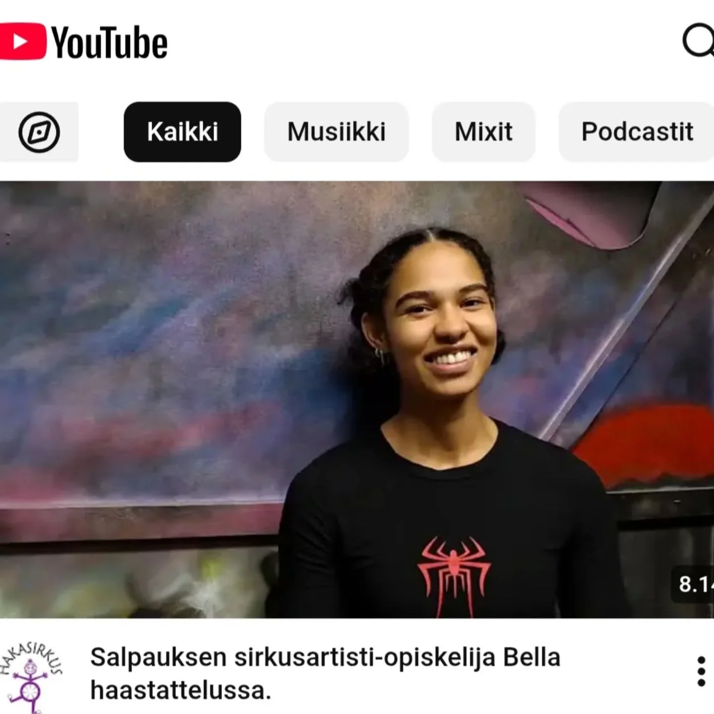 Haastattelussa Hakasirkuksen kasvatti Bella. Bella opiskelee Sasakissa sirkusartistiksi. Millaista opiskelu on ollut? Mit&auml; uutta Bella on oppinut ensimm&auml;isen&auml; opiskeluvuotenaan? 

@lahticircuseducation

Kurkkaa Hakasirkuksen youtube-ka