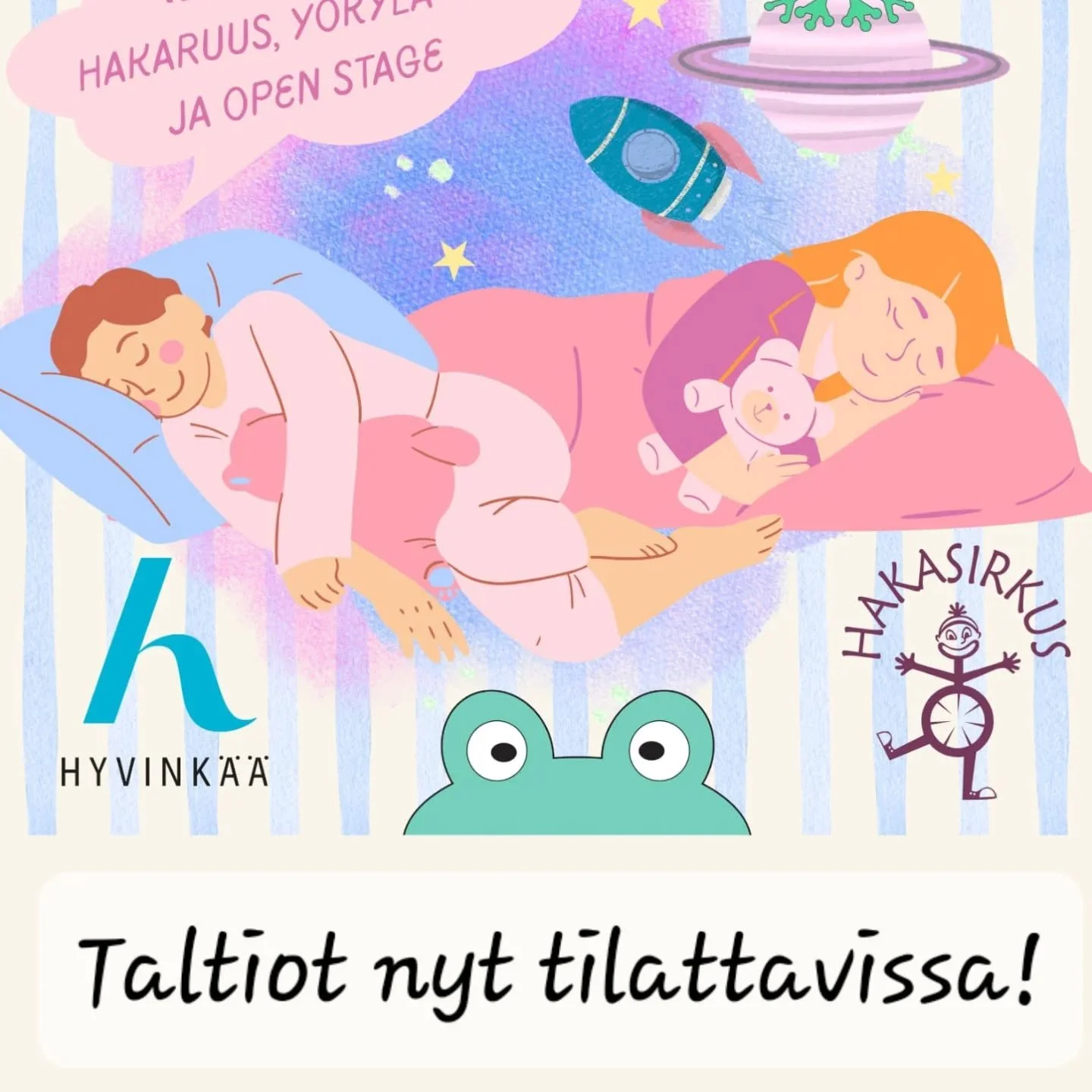 Viime viikonlopun Hakafestariesityksi&auml; voi nyt fiilistell&auml; kotisohvalta! Striimilipun tilanneille on nyt l&auml;hetetty linkit esityksiin. Jos et tilannut striimilippua, voit viel&auml; tilata taltion! Taltion p&auml;&auml;set tilaamaan s&a