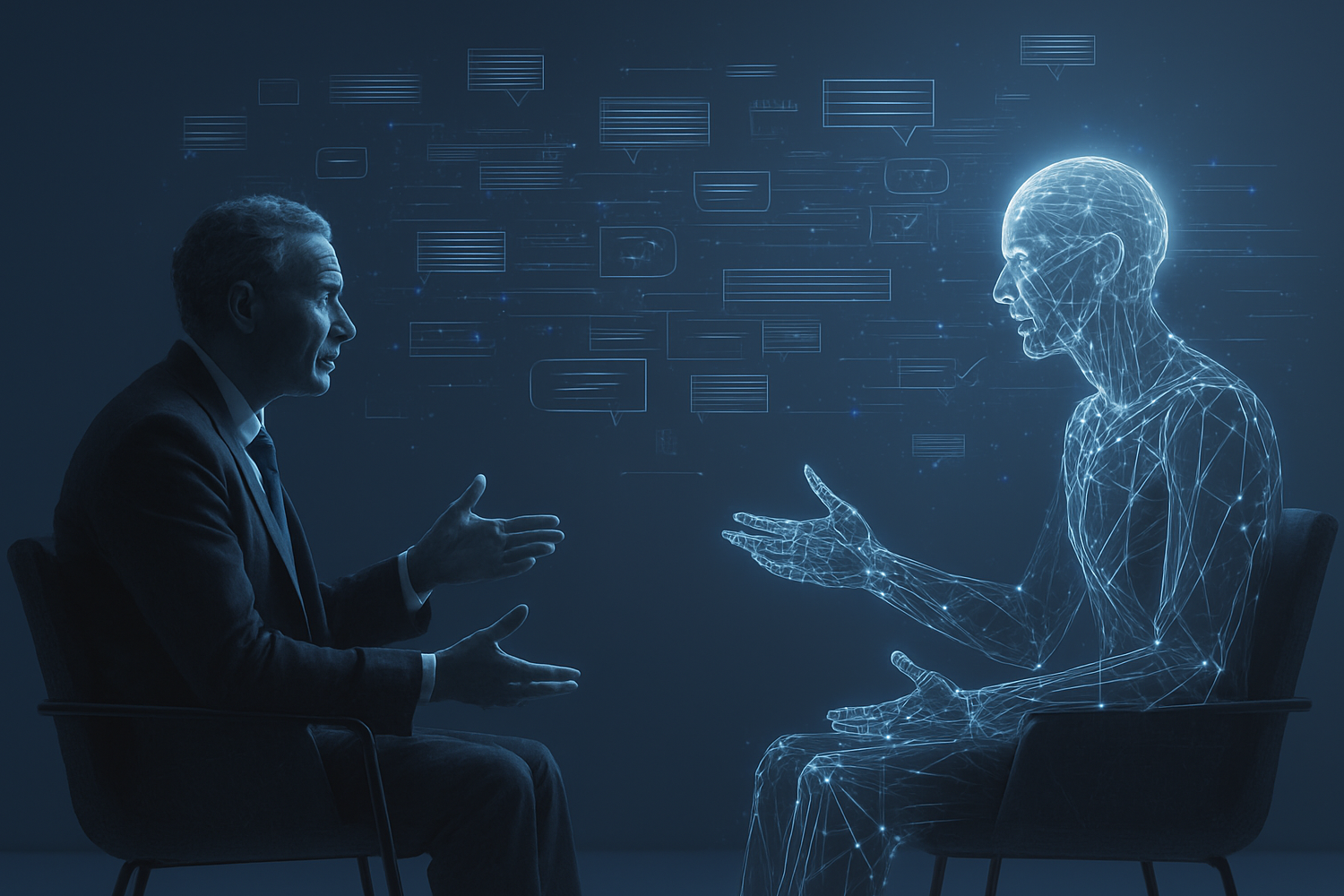 Executive in dialog with AI