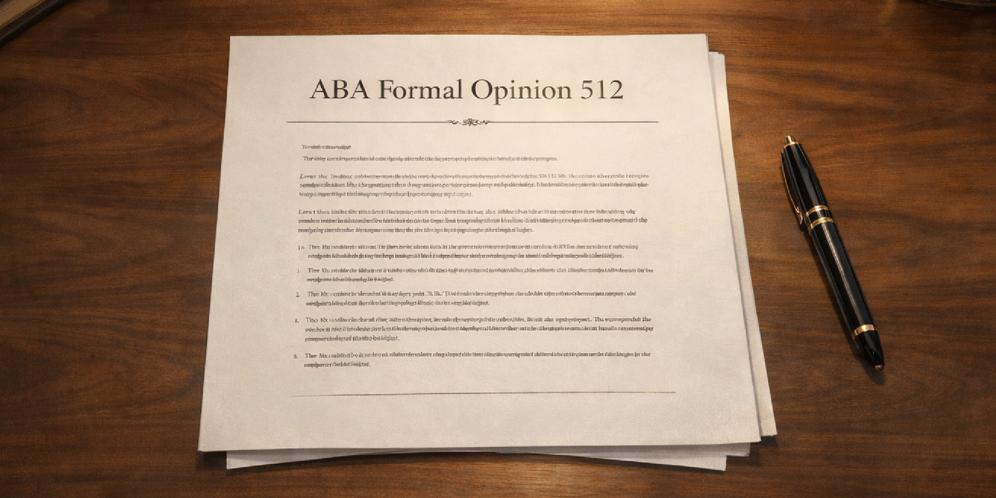 ABA Opinion 512 on AI | Five Questions GCs Should Be Able to Answer. Most Can't.
