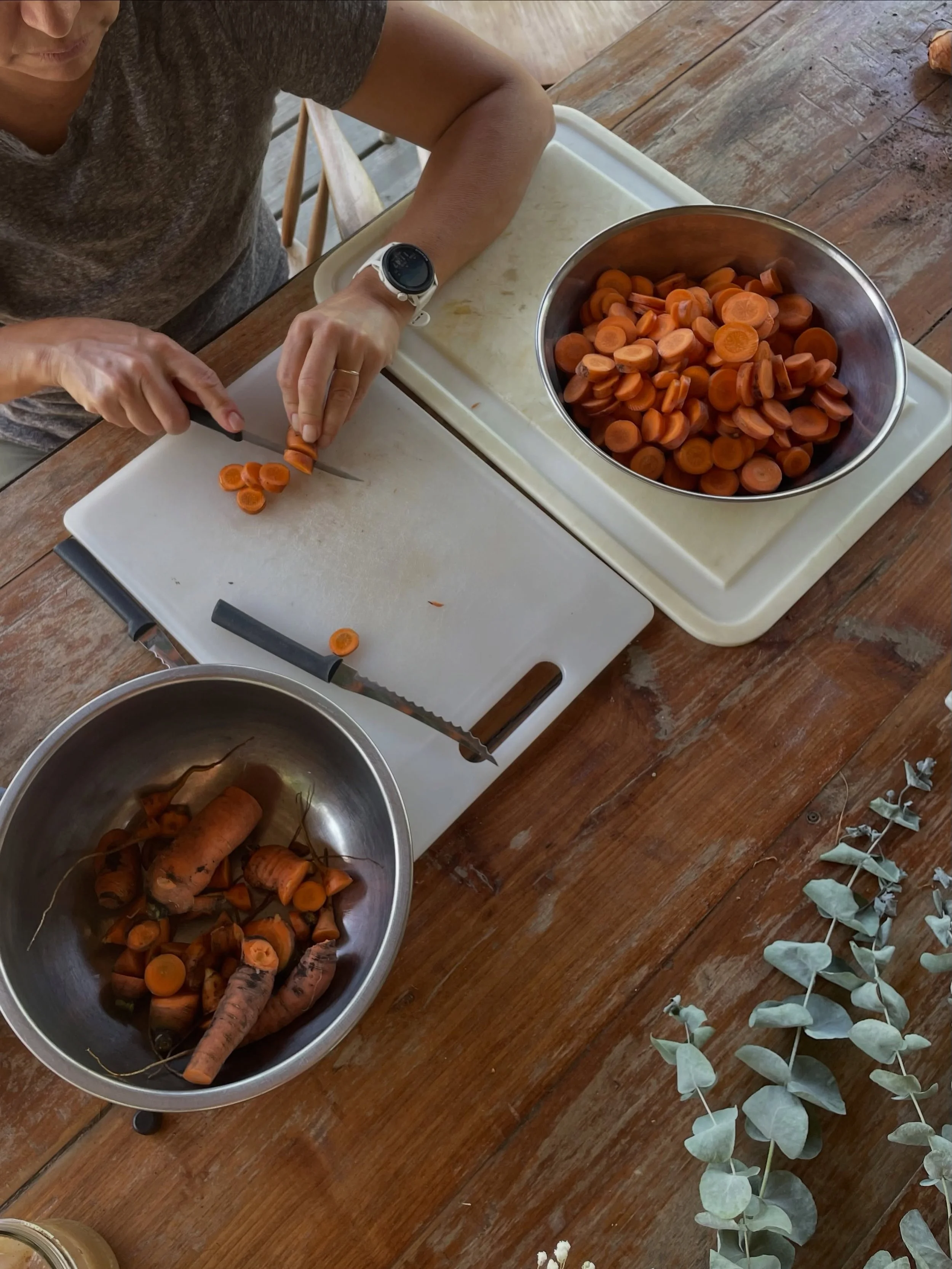 Even though the season is shifting from summer to fall, the gardens are still producing at full capacity with summer veggies, which means harvest is here and the busy day of &ldquo;putting up&rdquo; all the veggies keep us hopping.
-
A lot of years I