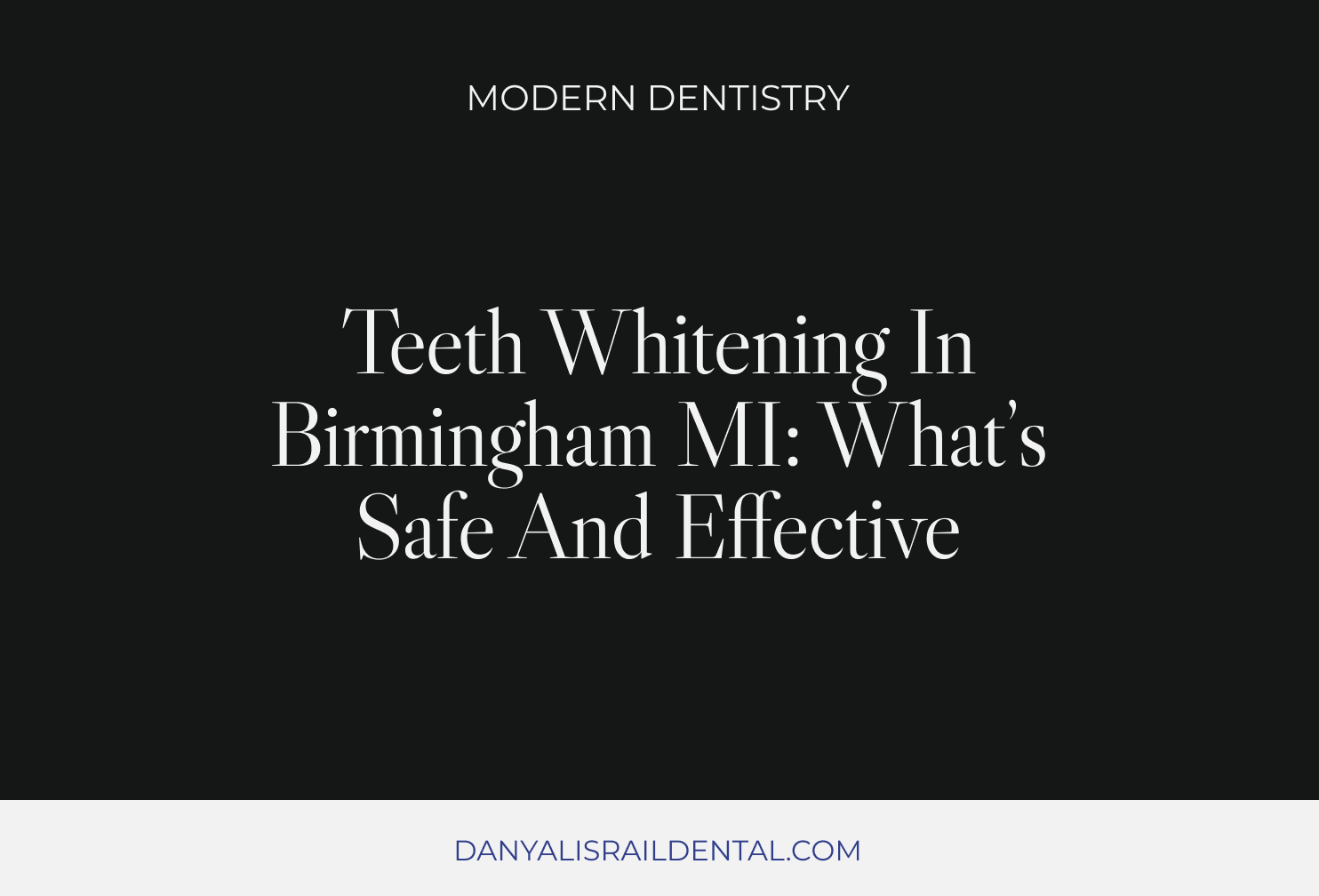 Teeth Whitening: What’s Safe and Effective