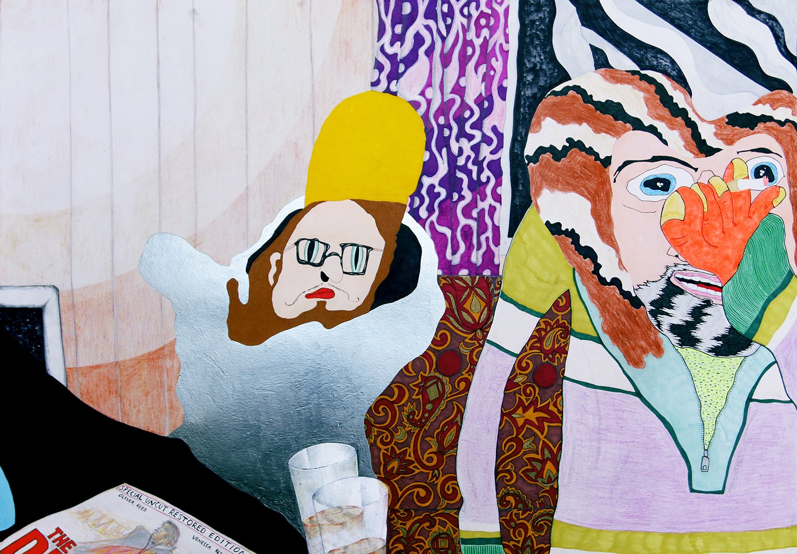 The Tv Programme (2016), collaboration with Christian Dugstad, drawing, 59,4*84,1 cm.