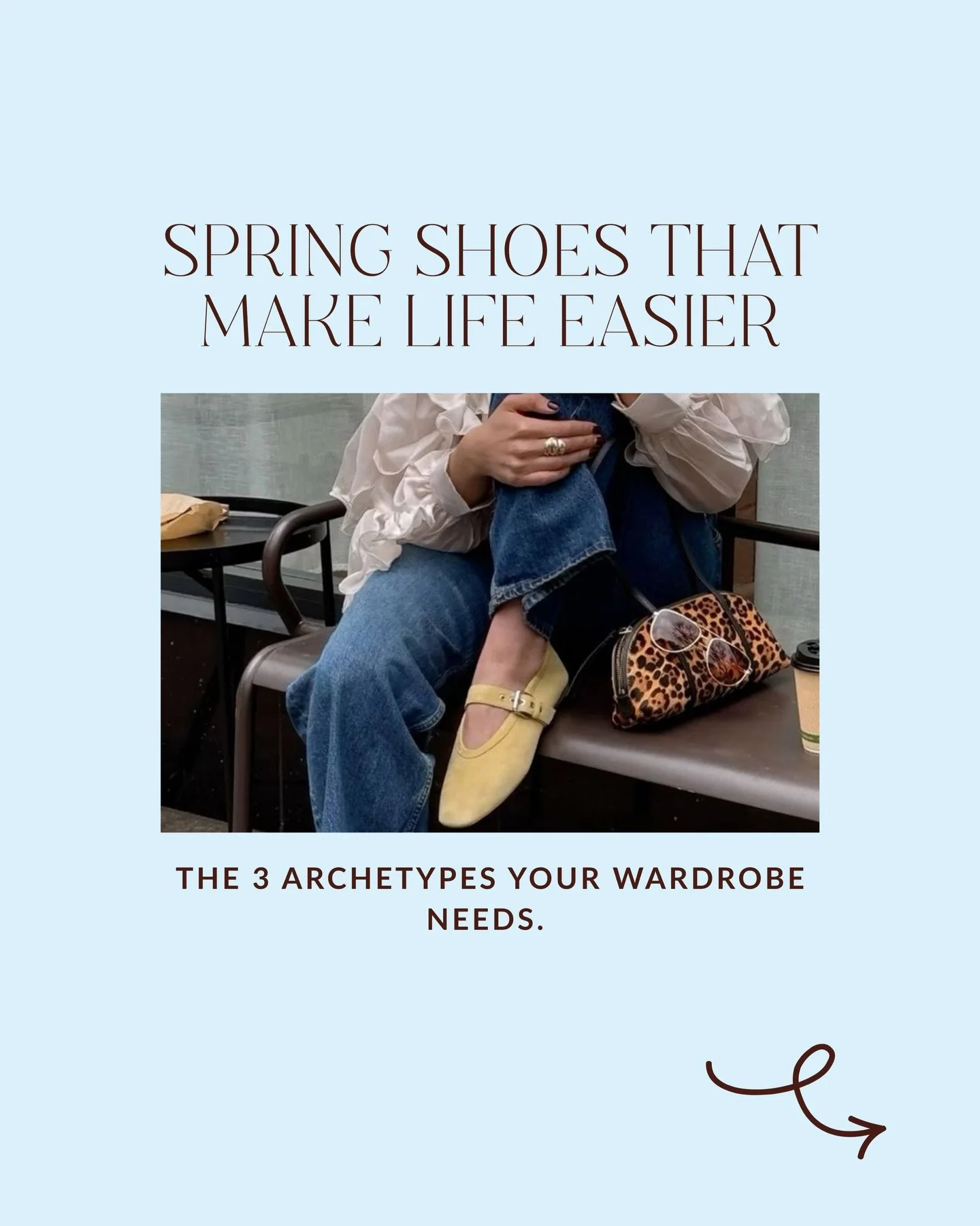Ever stare at your closet and feel like the right shoes are missing? 

A purposeful spring shoe collection makes getting dressed effortless. 

There are 3 spring shoe archetypes you need. It&rsquo;s about giving your shoes a function so you know what