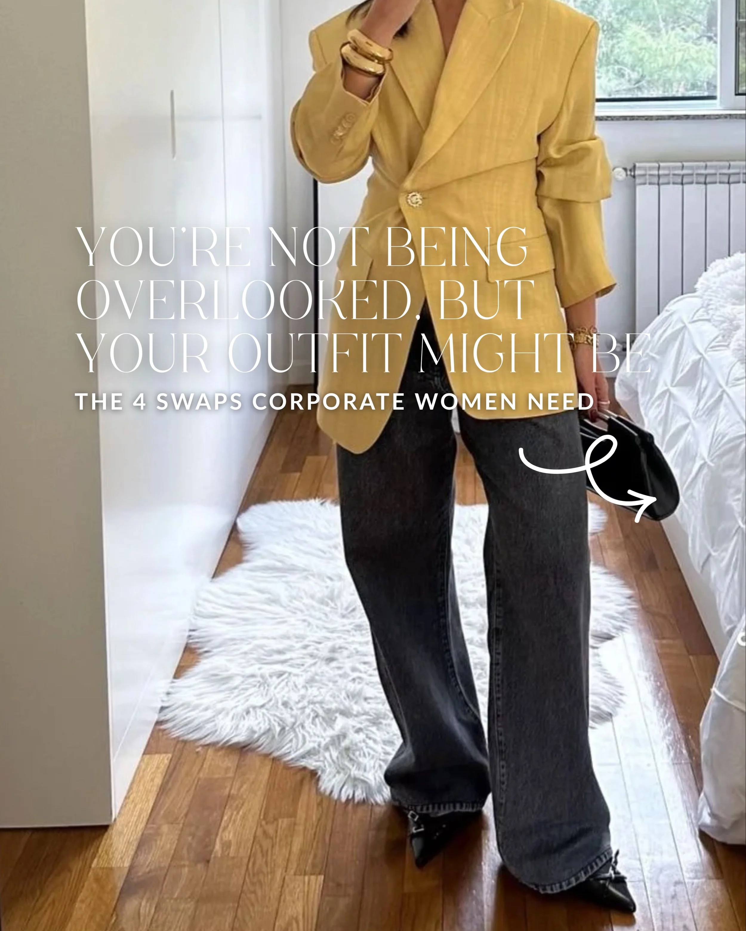Most women don&rsquo;t have a style problem at work.

They have a blending in problem.

Small shifts. Big difference in how you show up.

Comment WORK and I&rsquo;ll send you the guide.
