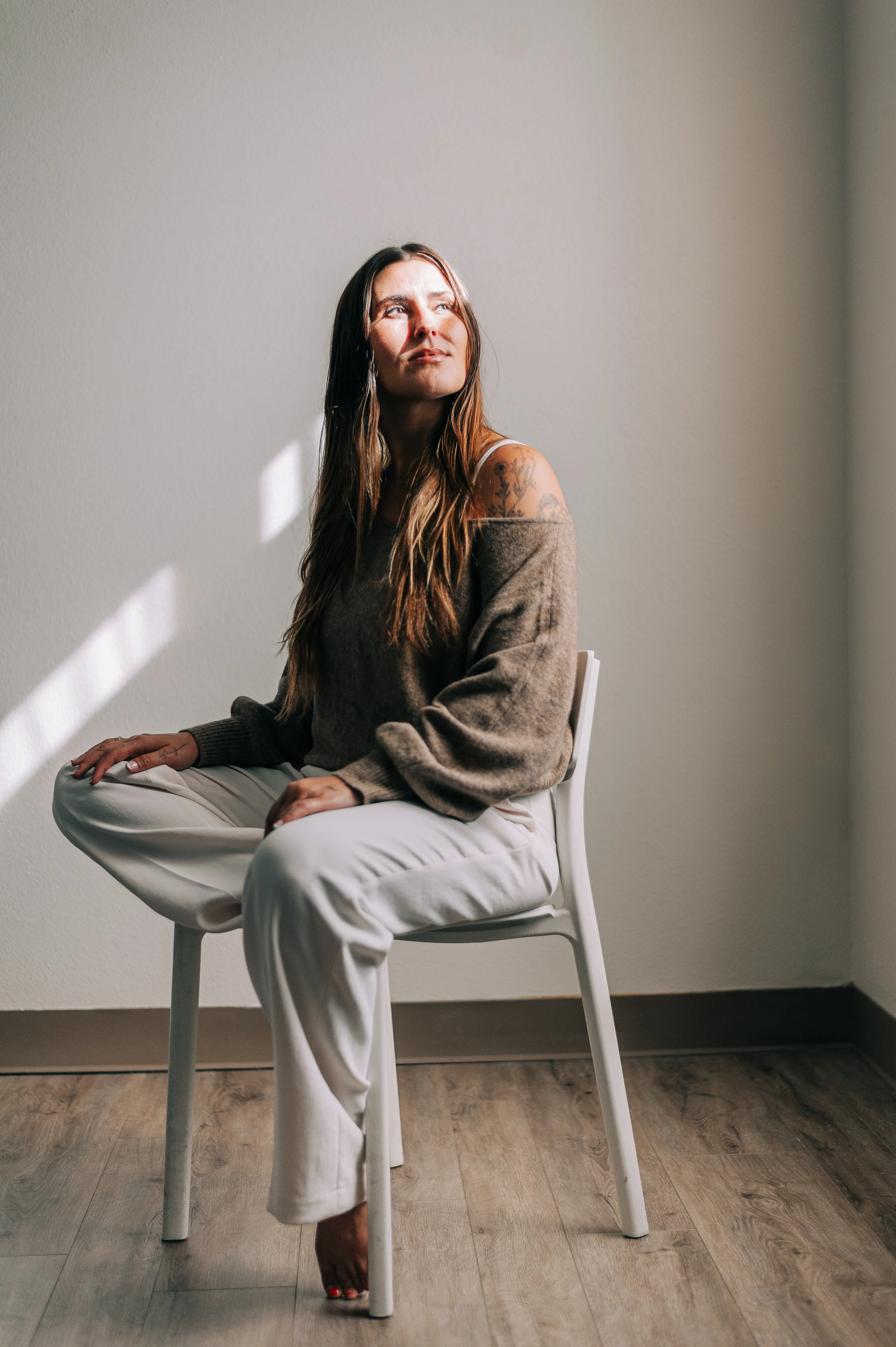 Licensed acupuncturist Alexis Lively in her Portland Oregon acupuncture studio