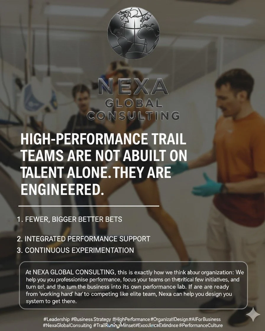 High-performance teams aren&rsquo;t built on talent alone.
They&rsquo;re engineered.

Salomon&rsquo;s trail running strategy is a masterclass: fewer bets, deeper support, data-driven execution, and constant experimentation. Results aren&rsquo;t accid