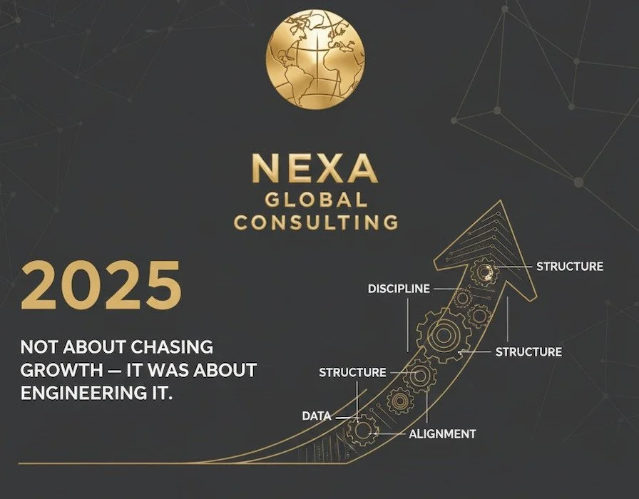 2025 wasn&rsquo;t about chasing growth &mdash; it was about engineering it.

At Nexa Global Consulting, this year reinforced a simple truth: sustainable expansion comes from clarity, discipline, and execution, not speed alone.

We partnered with foun