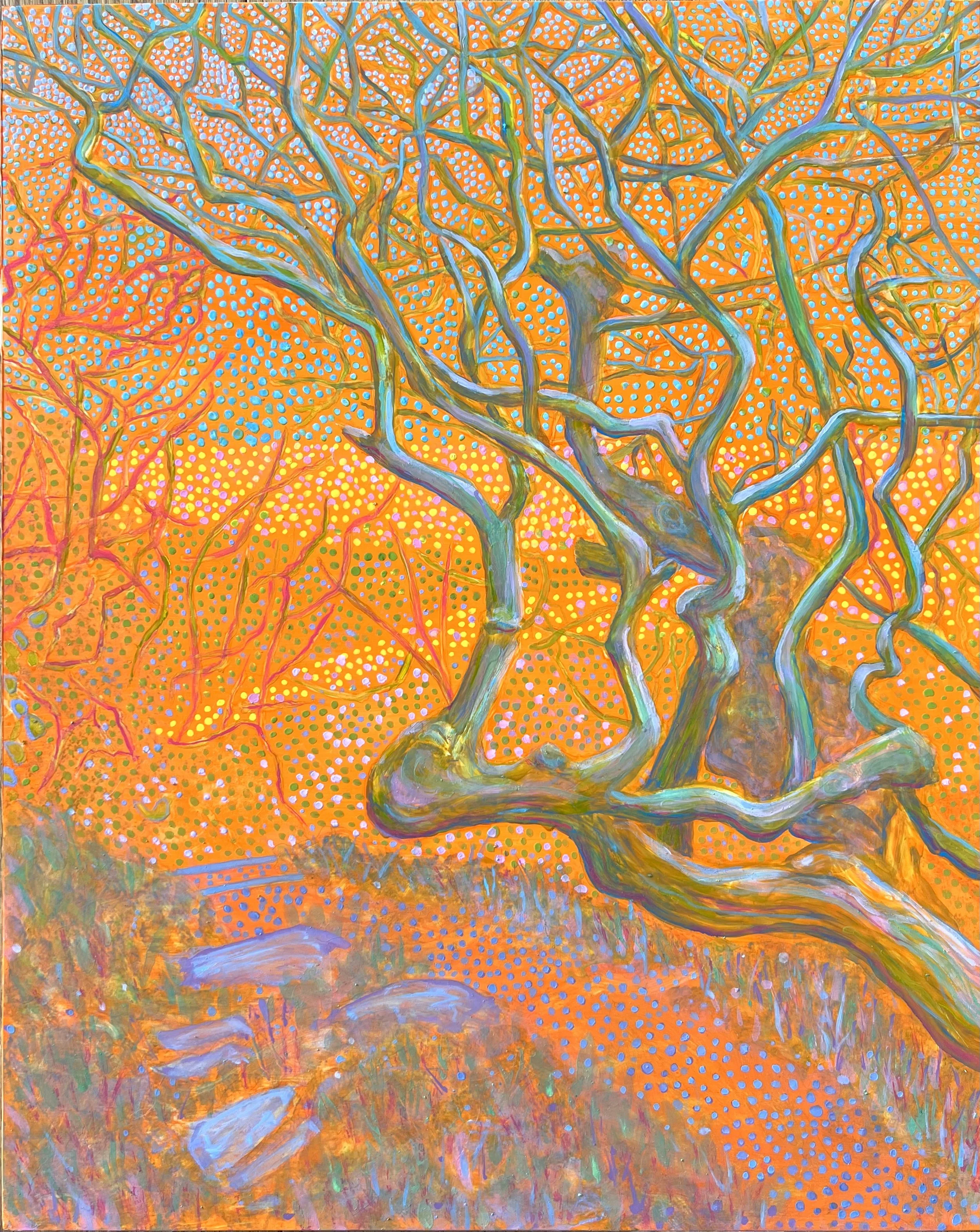 Twisted path, Oil on cradled panel, 2026, 40 x 50 cm