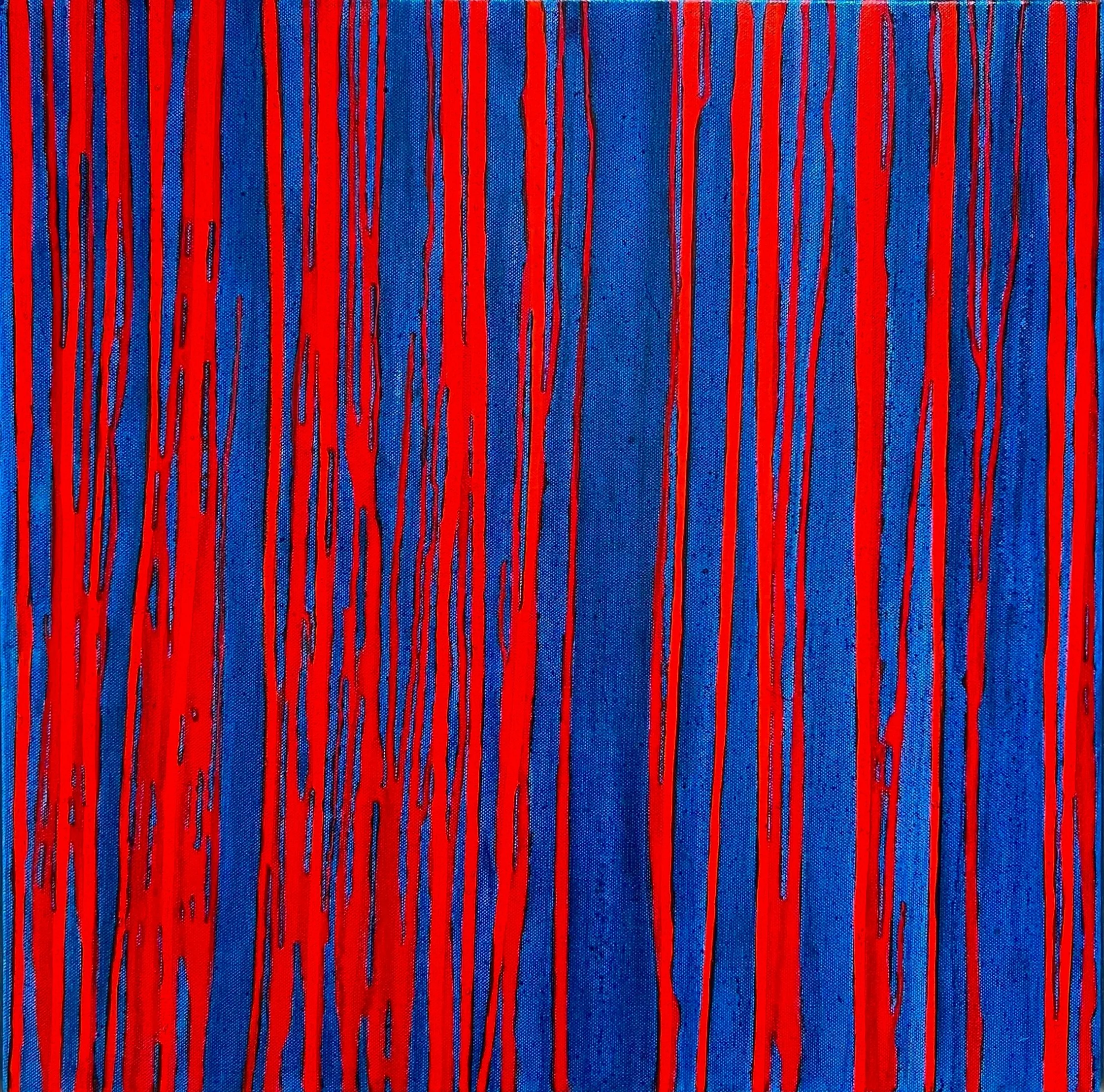 "Gathering" (2018), Oil on Canvas, 50 x 50 cm £550 (Studio Sale)