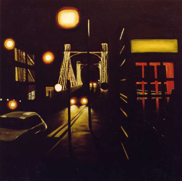 Albert Bridge
Oil on Canvas
1m x 1m, 1999 (Sold)