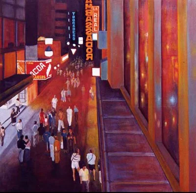 Lavalle - Buenos Aires, Oil on Canvas, 1m x 1m, 1999 (Sold)