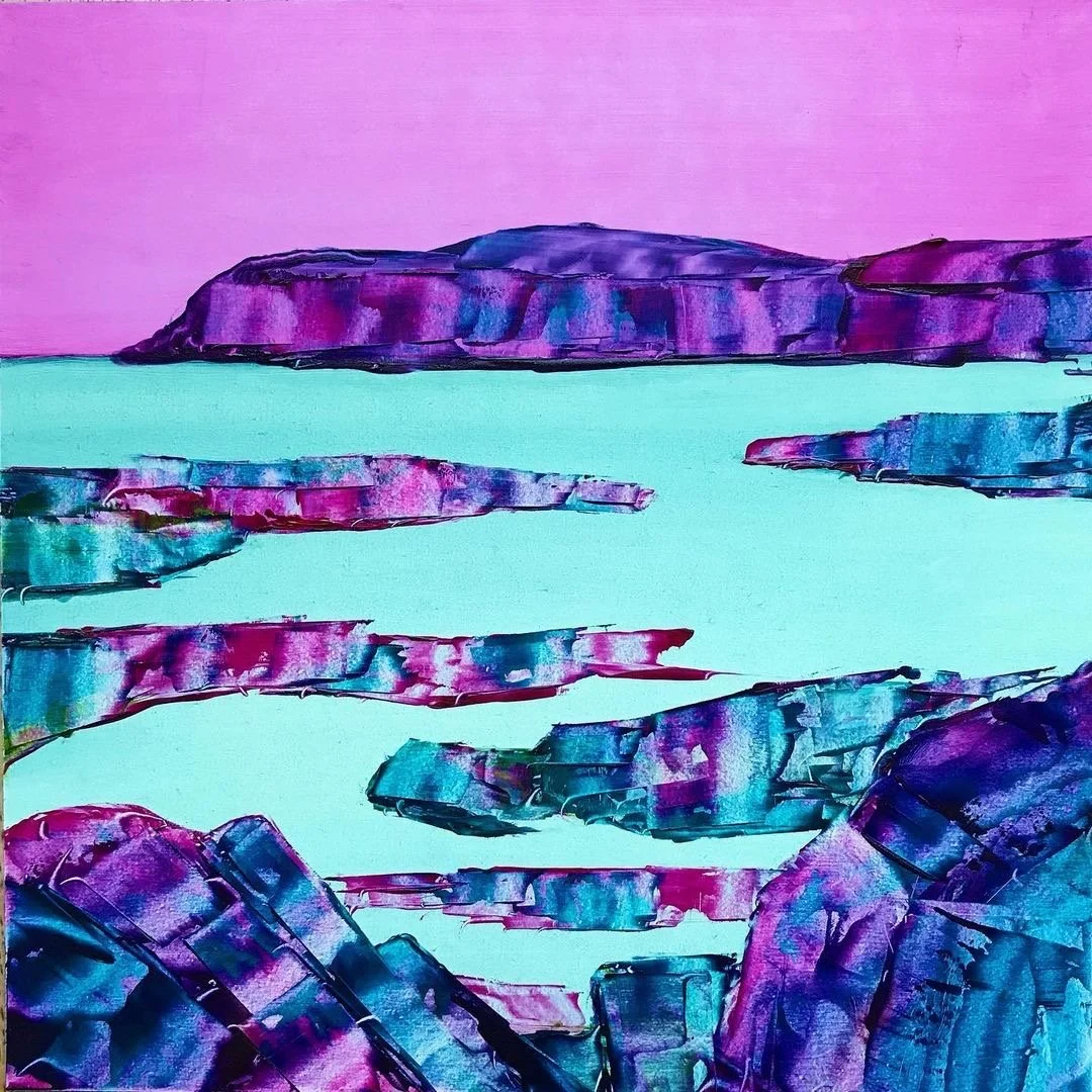 Evening Tide, Parrog, 2021,
Oil on Board, 20 x 20 cm £144 (Studio Sale)