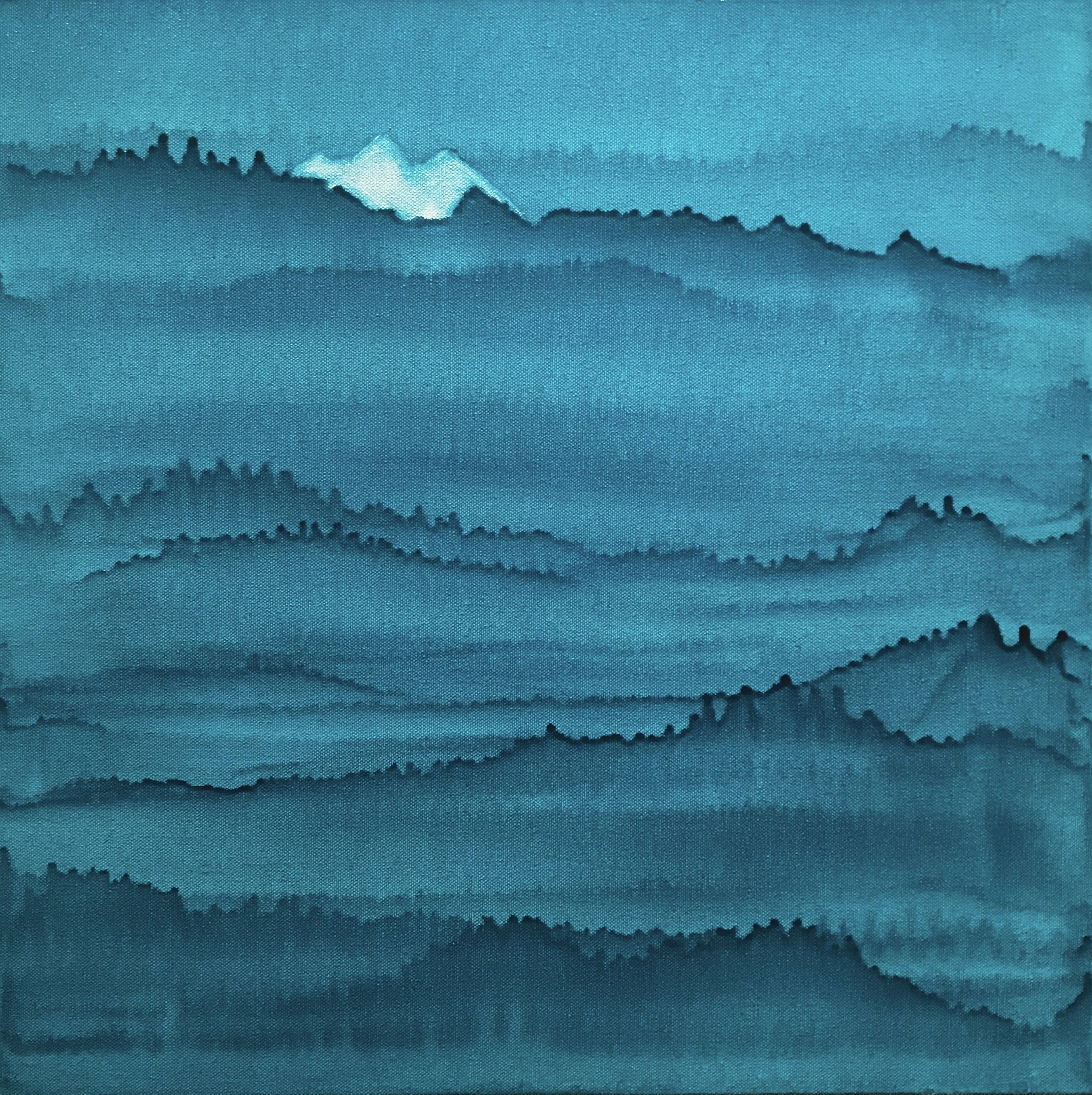 Peak  (2018)
Oil on Canvas, 50 x 50 cm (Sold)
