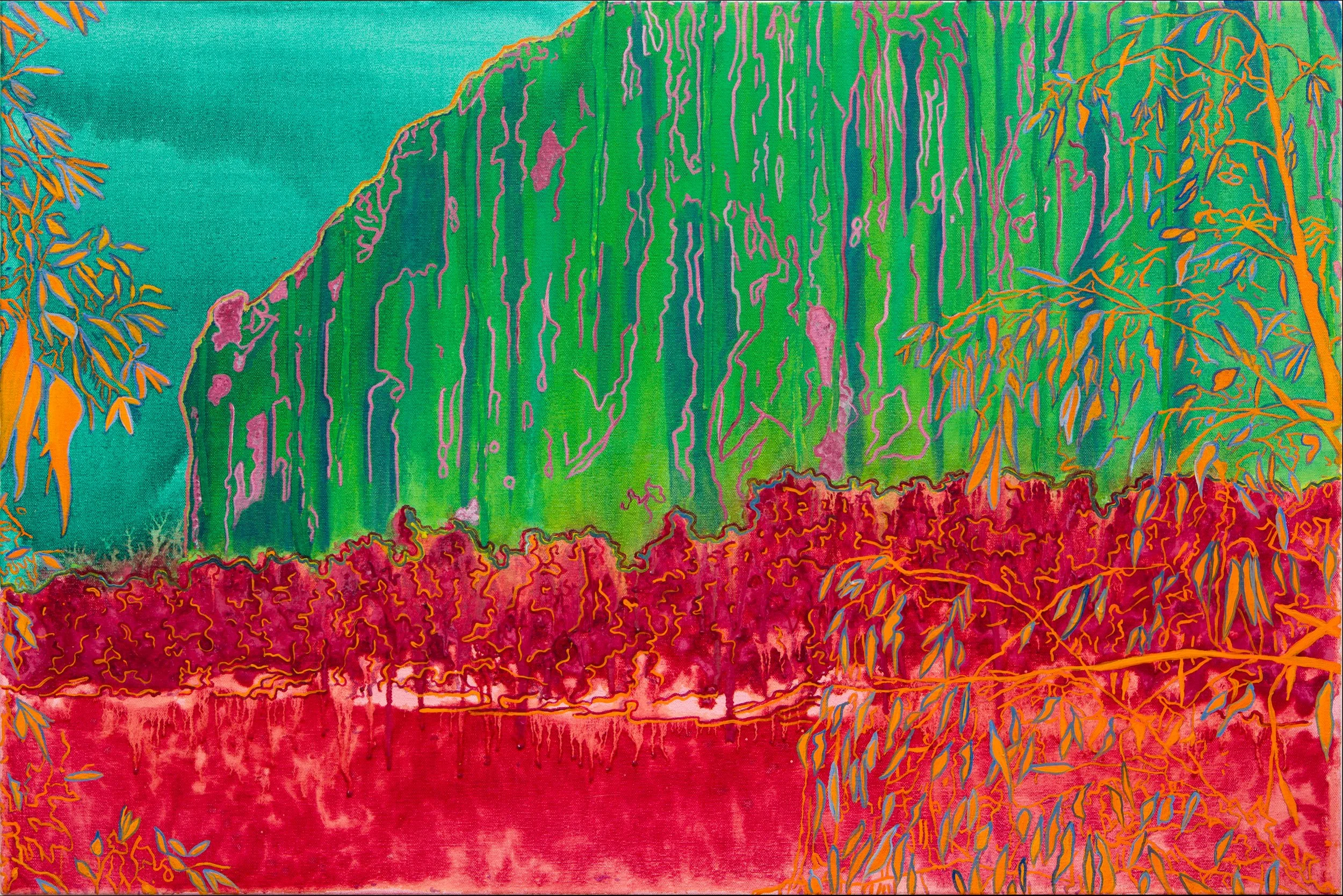 Green Sky at Windjana (2013)
Oil on Canvas, 91 x 61 cm (Sold)