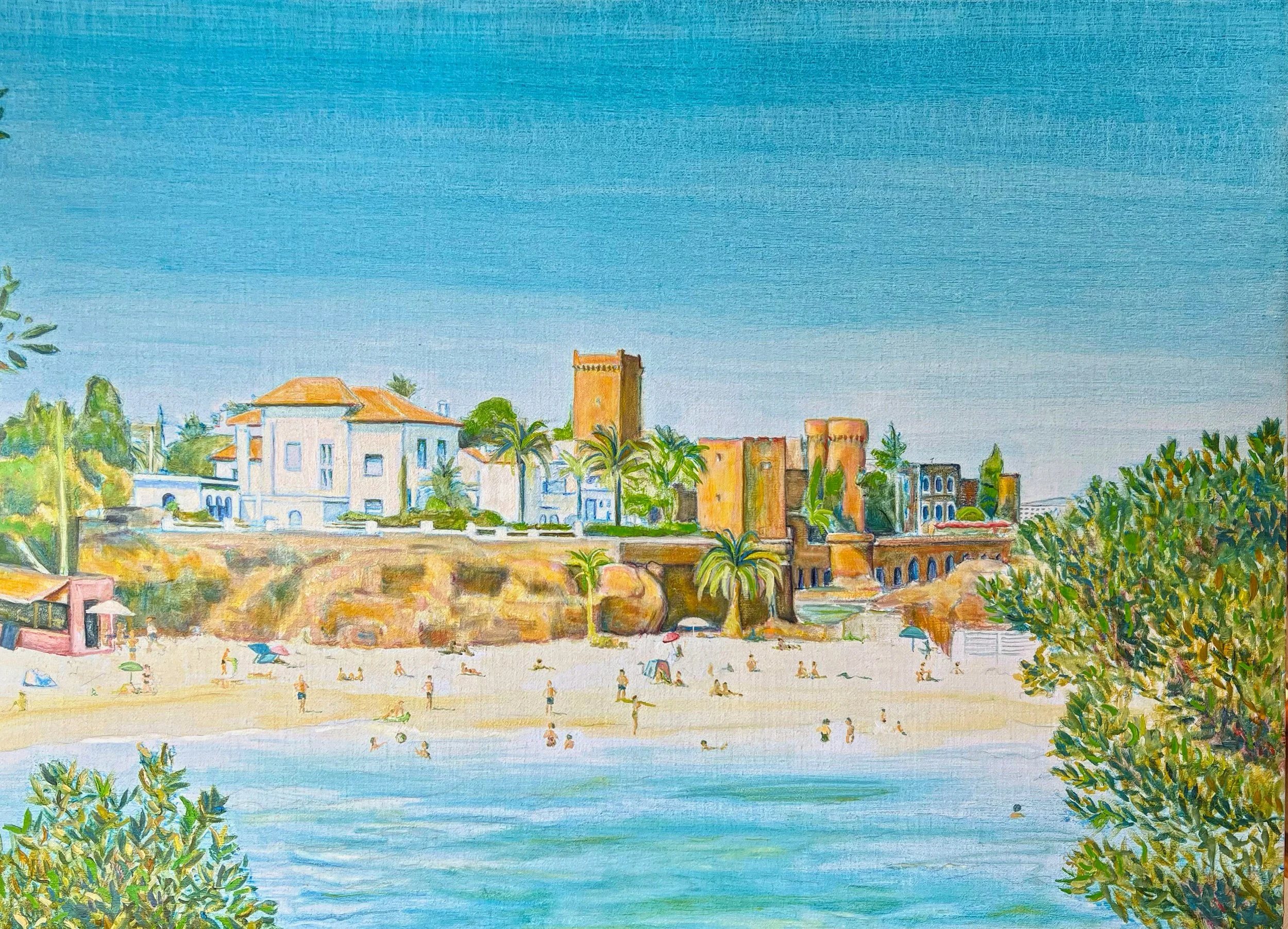 La Napoule, Cote D'Azur, Oil on Linen