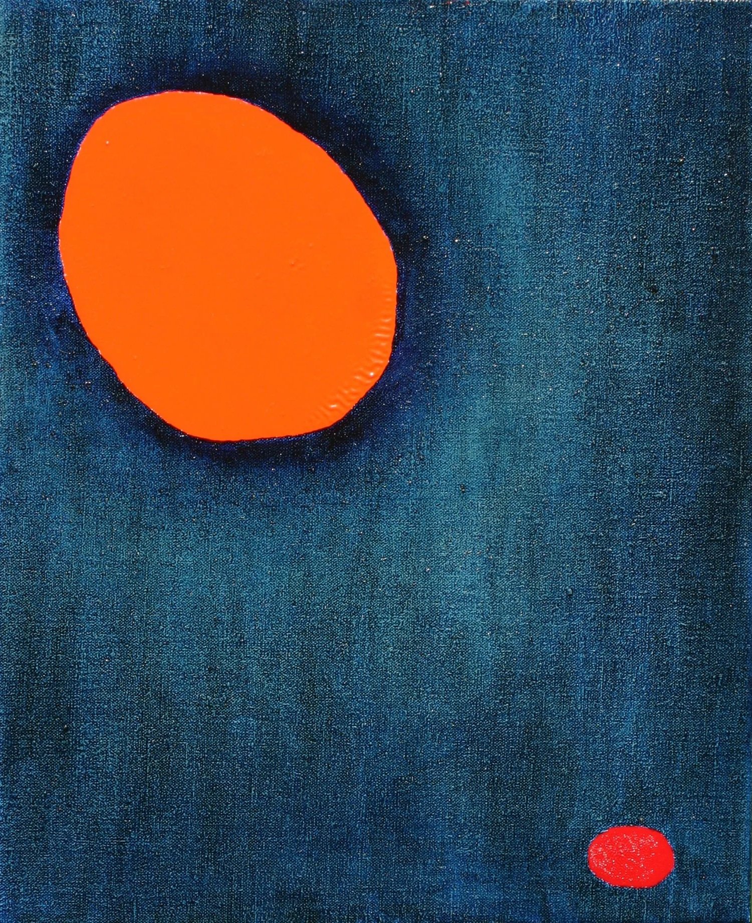 Orange & Red, (2016) Oil on Canvas, 33cm x 41 cm, £530 
(Studio Sale)