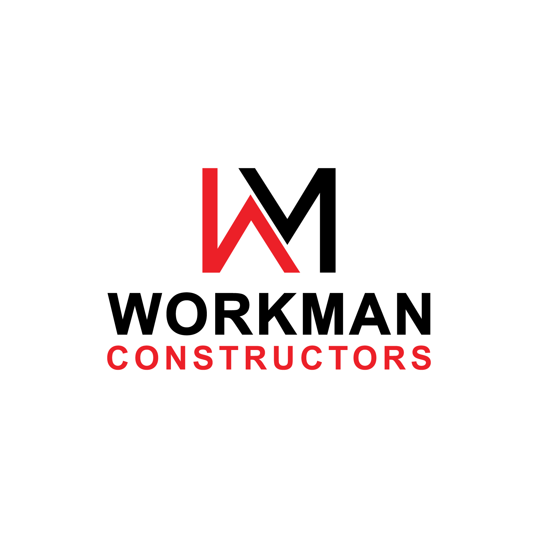 Logo for W W Constructors with a stylized red 'W' above the company name in bold red letters on a black background.