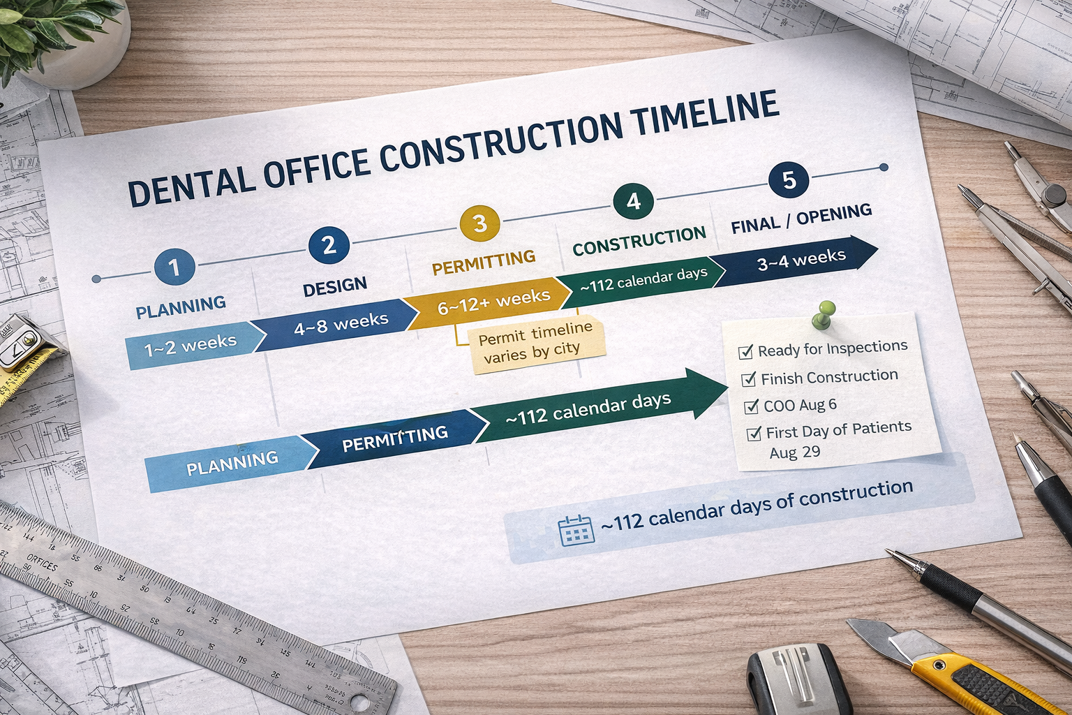 Dental Office Construction Timeline: What to Expect from Start to Finish