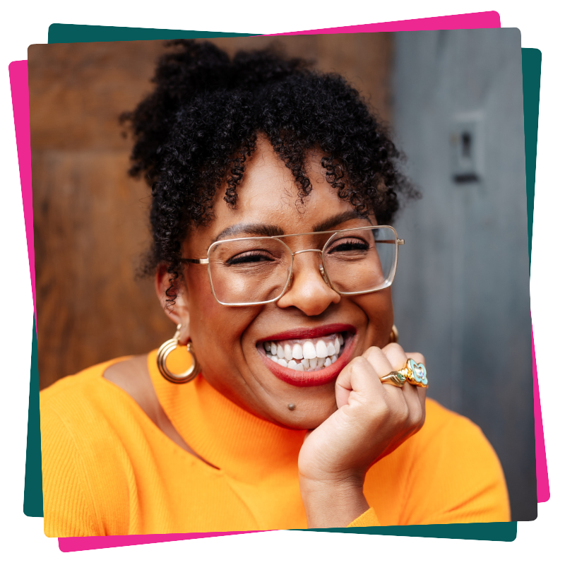 Headshot of Venessa Bennett. She wears glasses and a yellow top. 