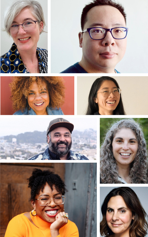 Headshot collage of Caitlin Steel, Dan Hon, Natalie Dunbar, Yoko Sakao Ohama, Vinay Patel, Tali Dolsten-Kuhel, Venessa Bennett, and Megan Blocker.