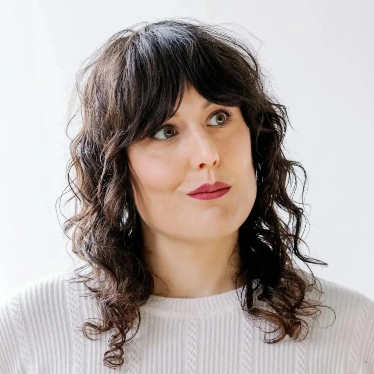 Headshot of Sara Wachter-Boettcher, a white woman with long dark hair and a white sweater.