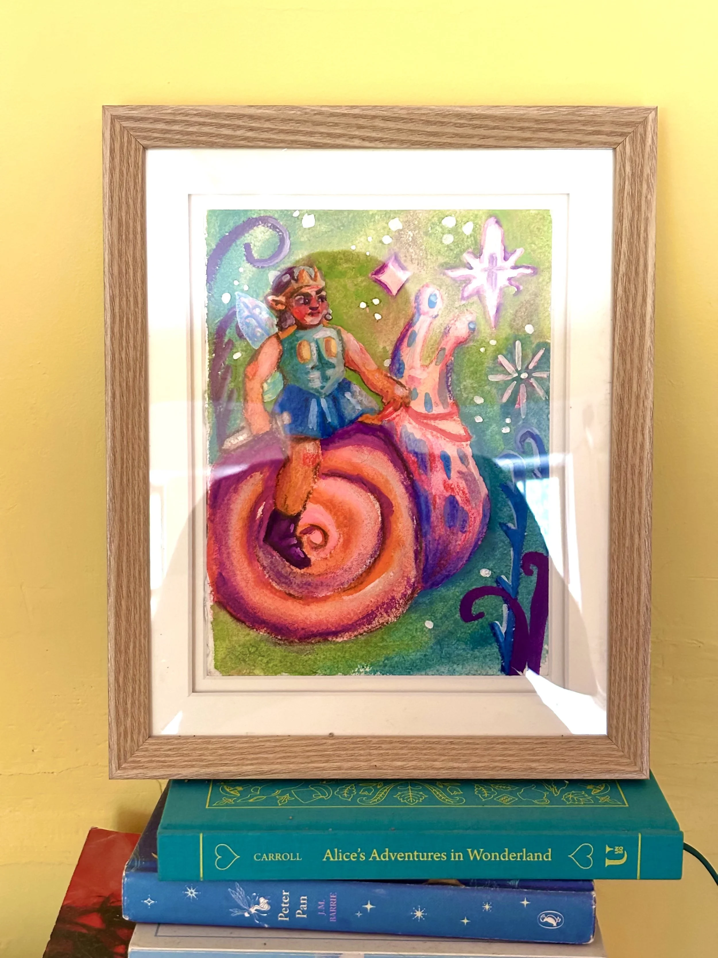 Snail Warrior Framed Original