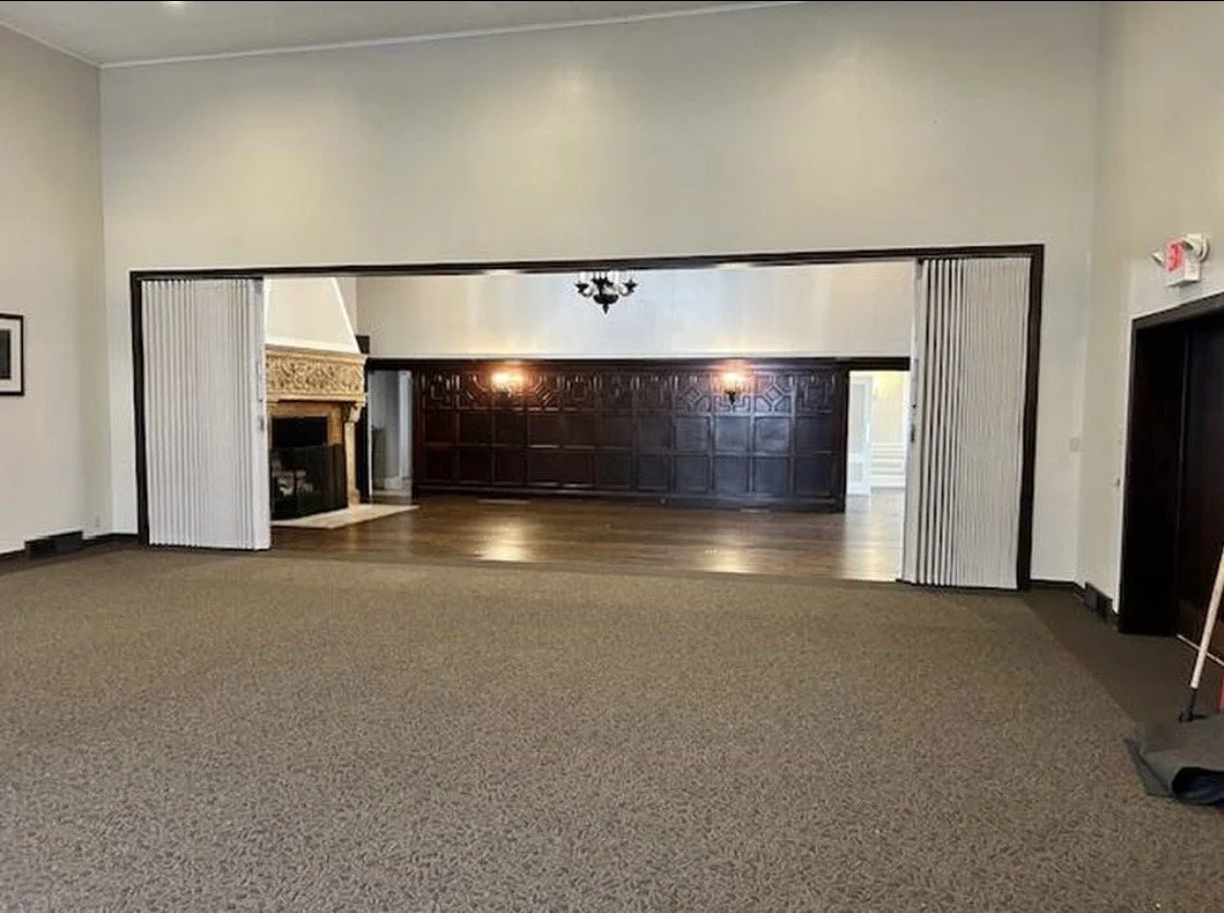 Meeting space rental in Battle Creek, Michigan, rooms available for business meetings, workshops, training sessions, classes, interviews, nonprofit meetings, networking events, small gatherings, photo shoots, and private events in a historic home