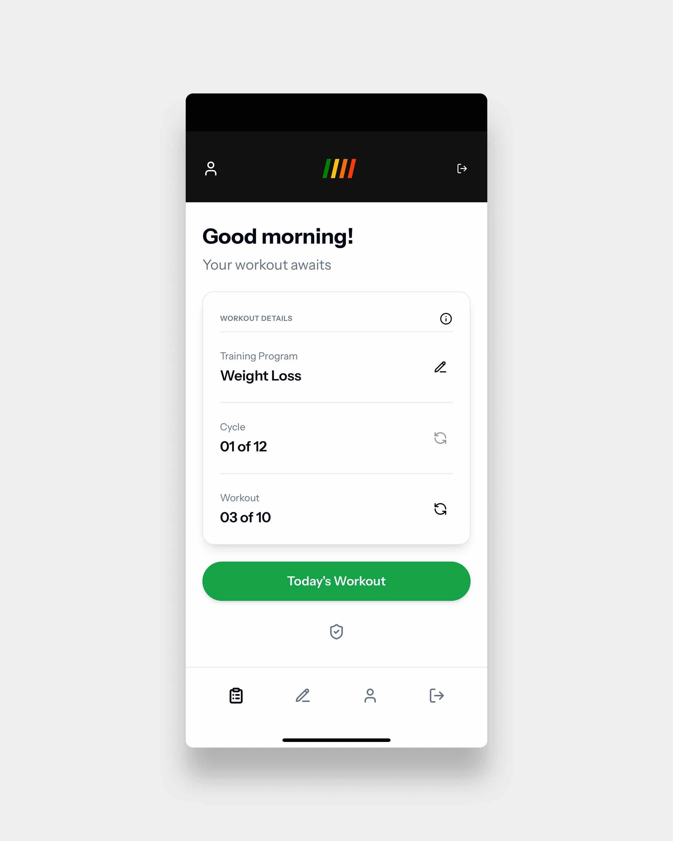 zones-cardio-20-minute-workout-for-treadmill-app-todays-workout-screen