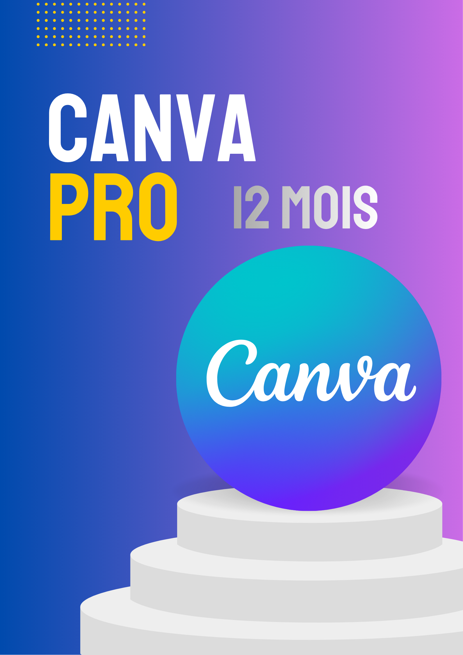 Abonnement Canva Pro – 12 Mois