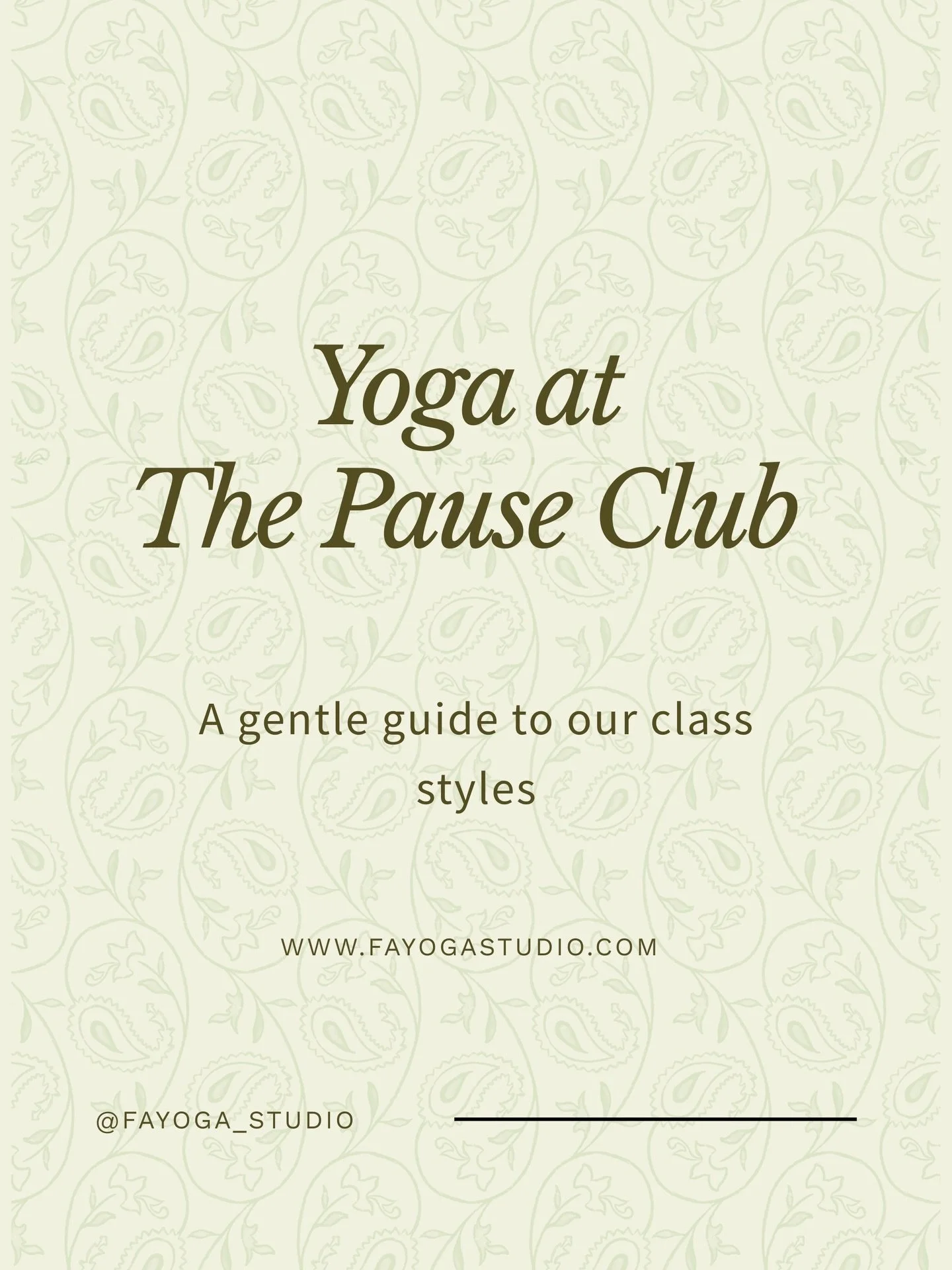 Choosing a yoga class shouldn&rsquo;t feel confusing or intimidating 🌿

At The Pause Club, we offer a range of yoga styles &mdash; all guided by the same intention:
to help you slow down, breathe, and reconnect with yourself.

Whether you feel like 