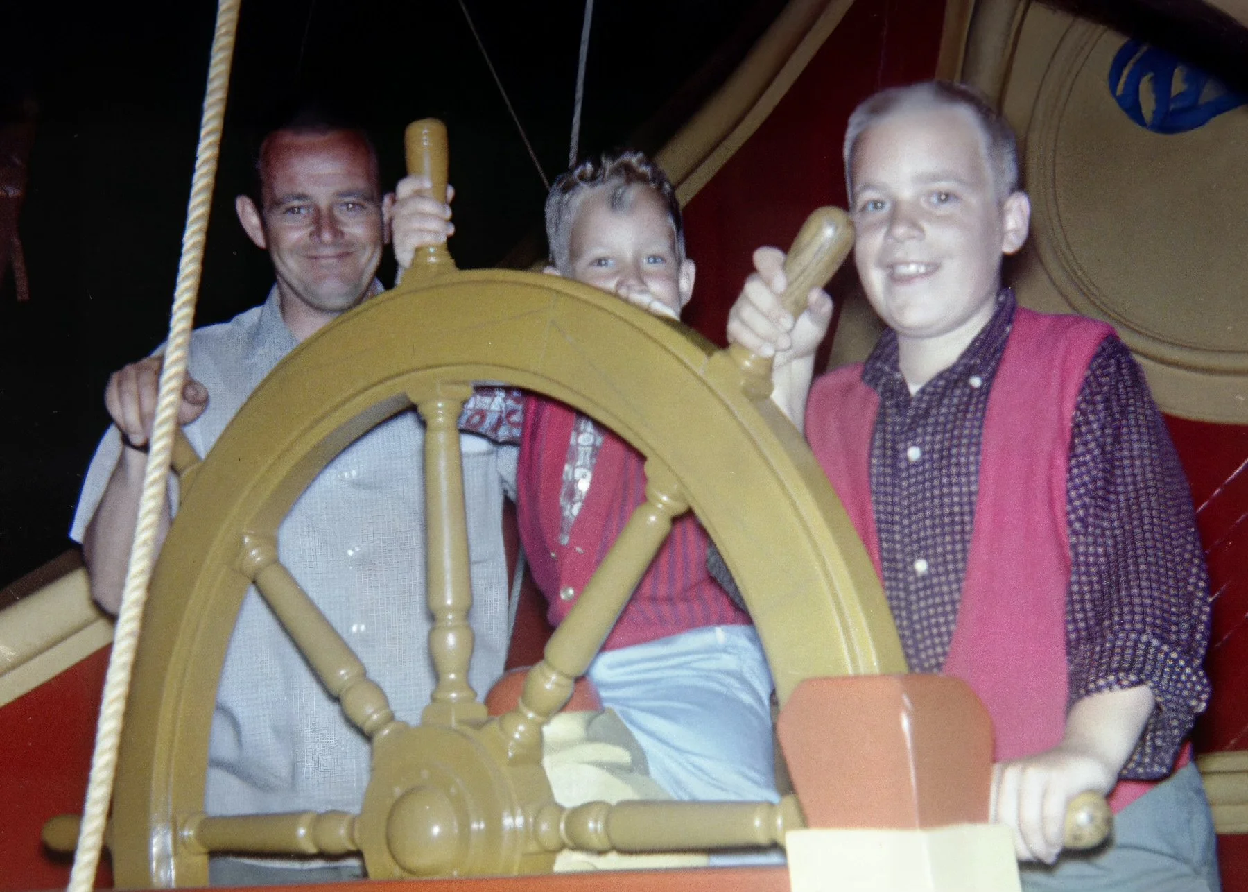With big brother and his dad