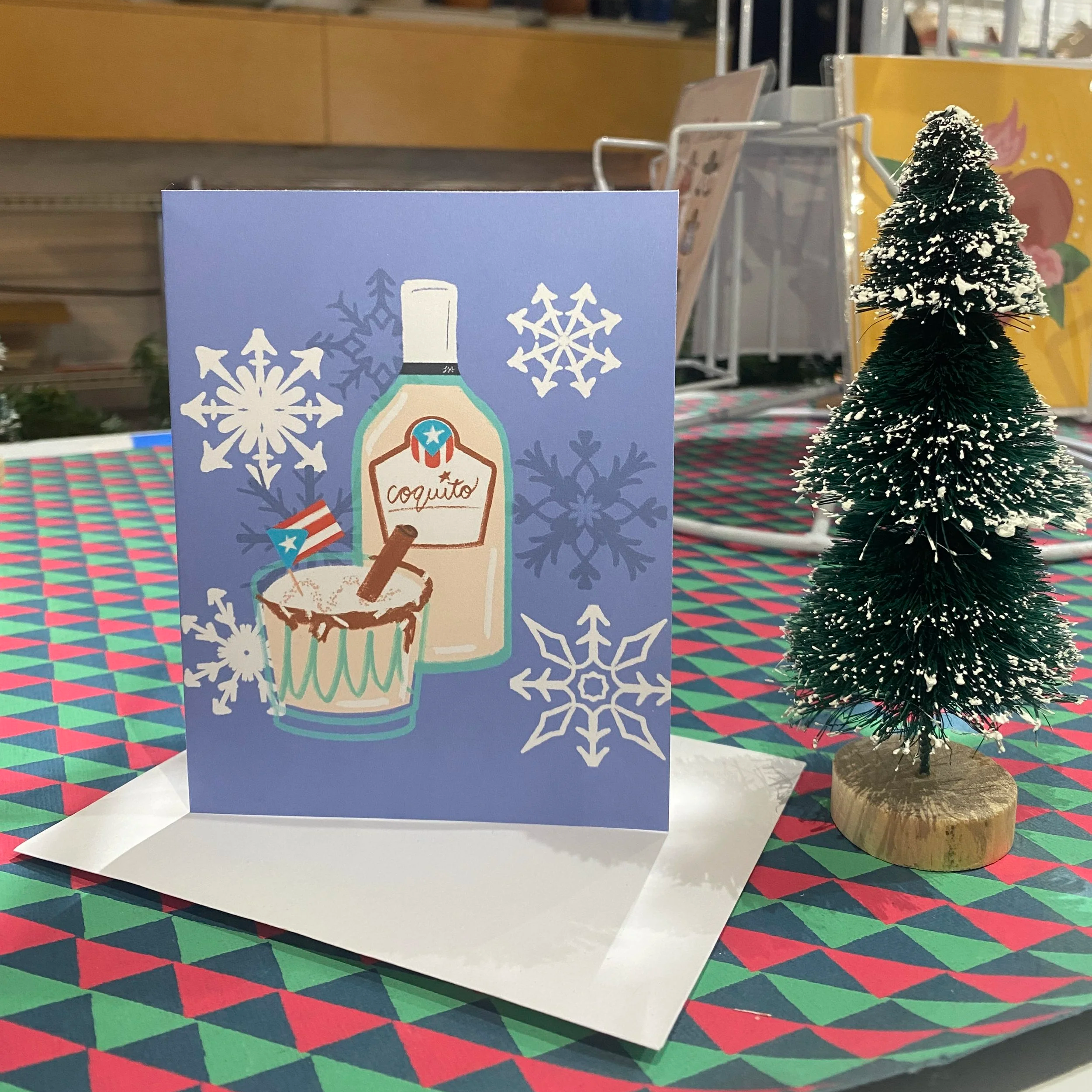 Coquito Season Greeting Card