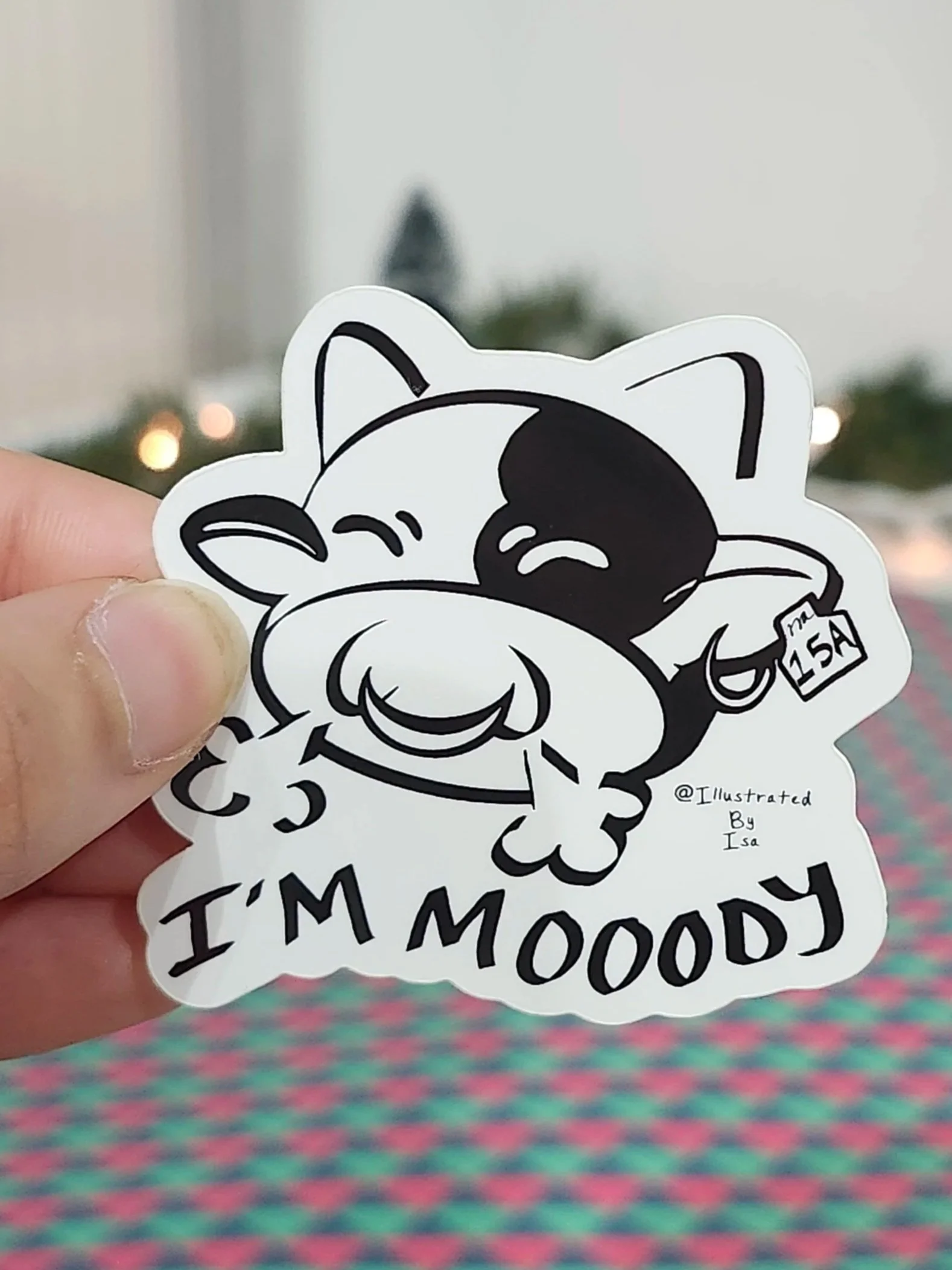 "I'm Mooody" Vinyl Sticker
