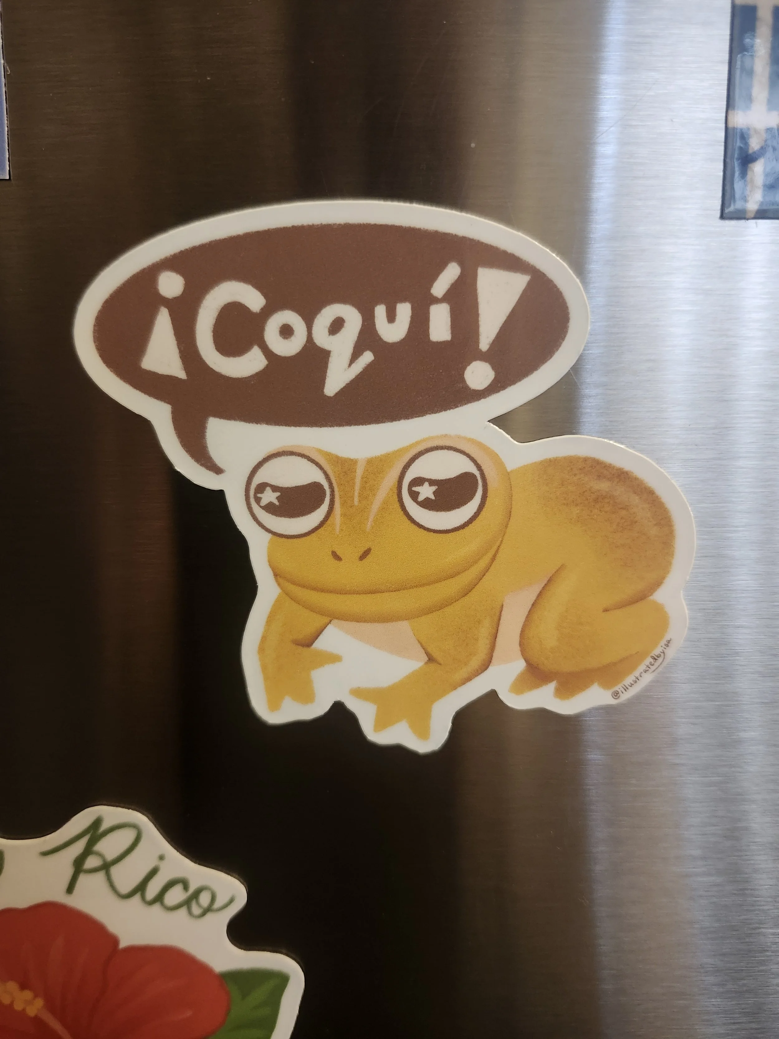 Coquí Puerto Rican Tree Frog Decorative Magnet