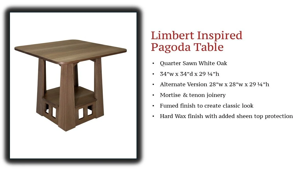 Charles Limbert Pagoda Table Replica