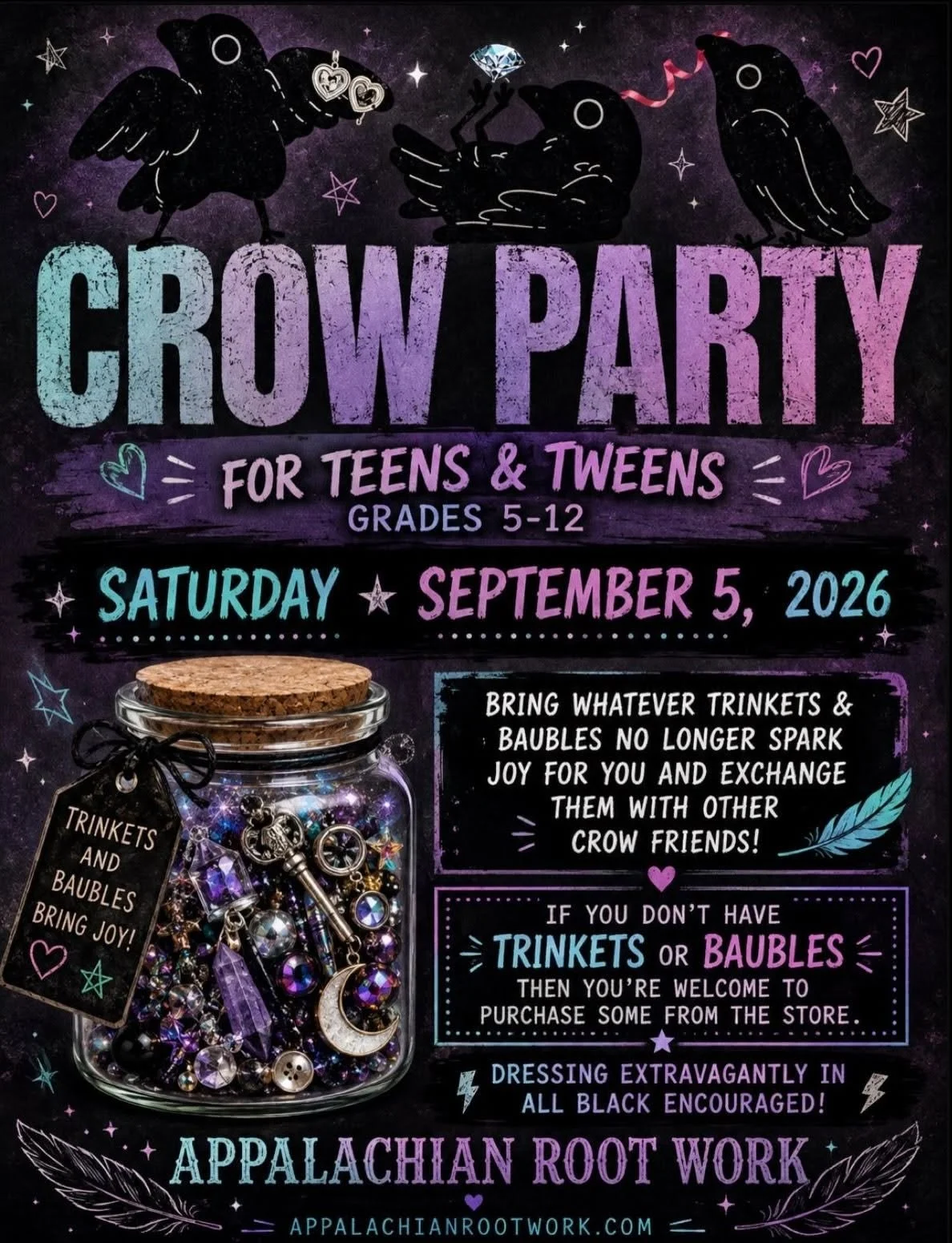 Crow Party w/ Sleeping Crow