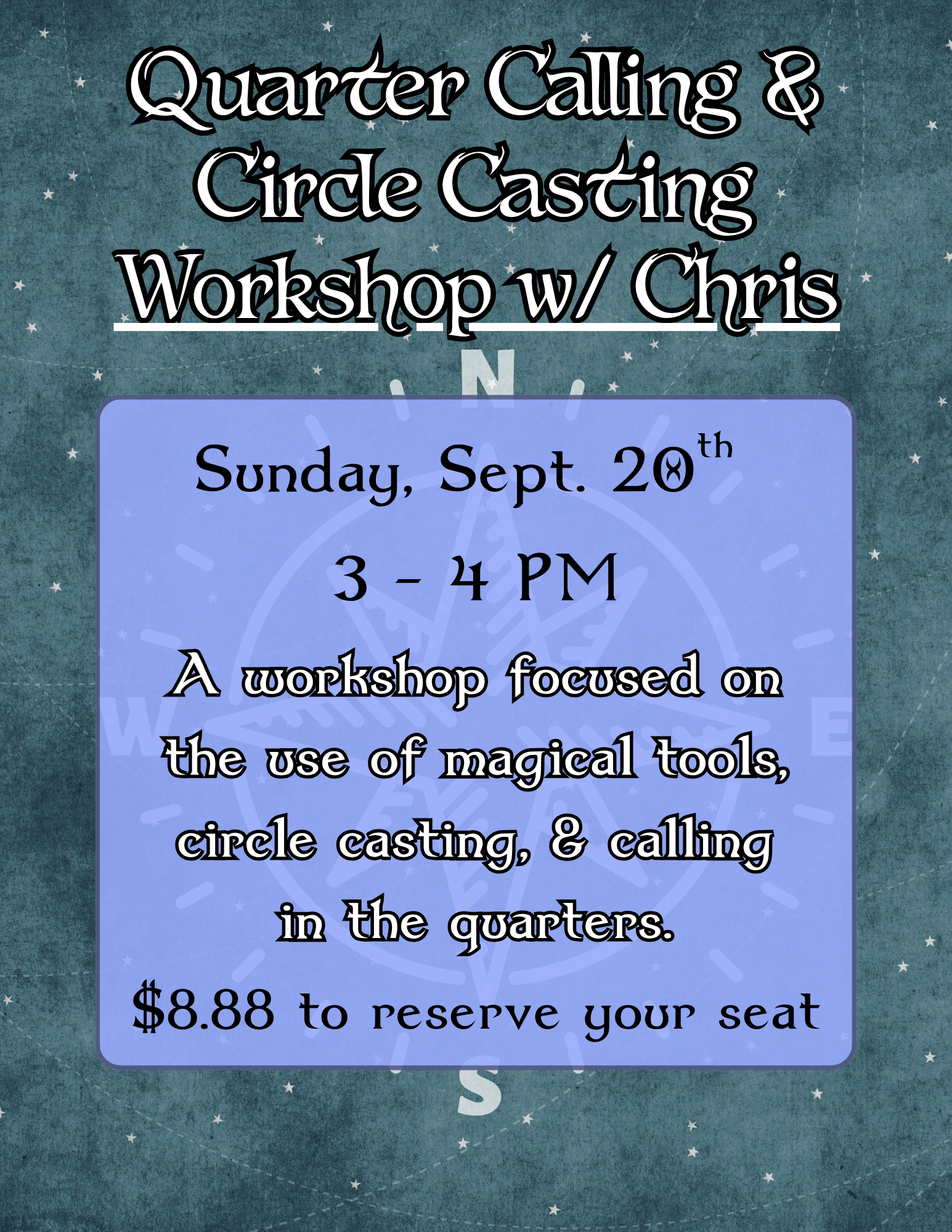 Magical Tools Workshop w/ Chris