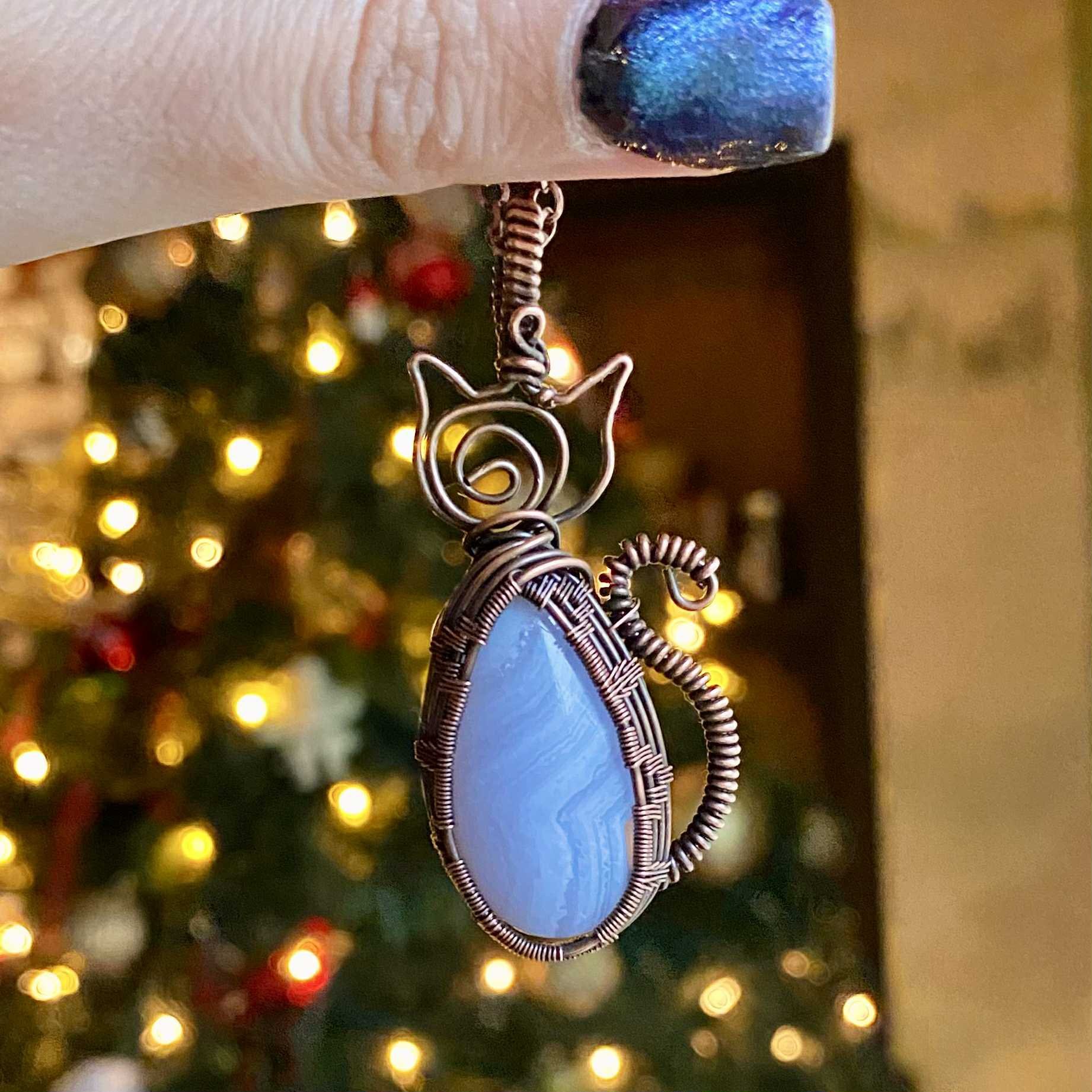 Cat Spirit Stone Necklace