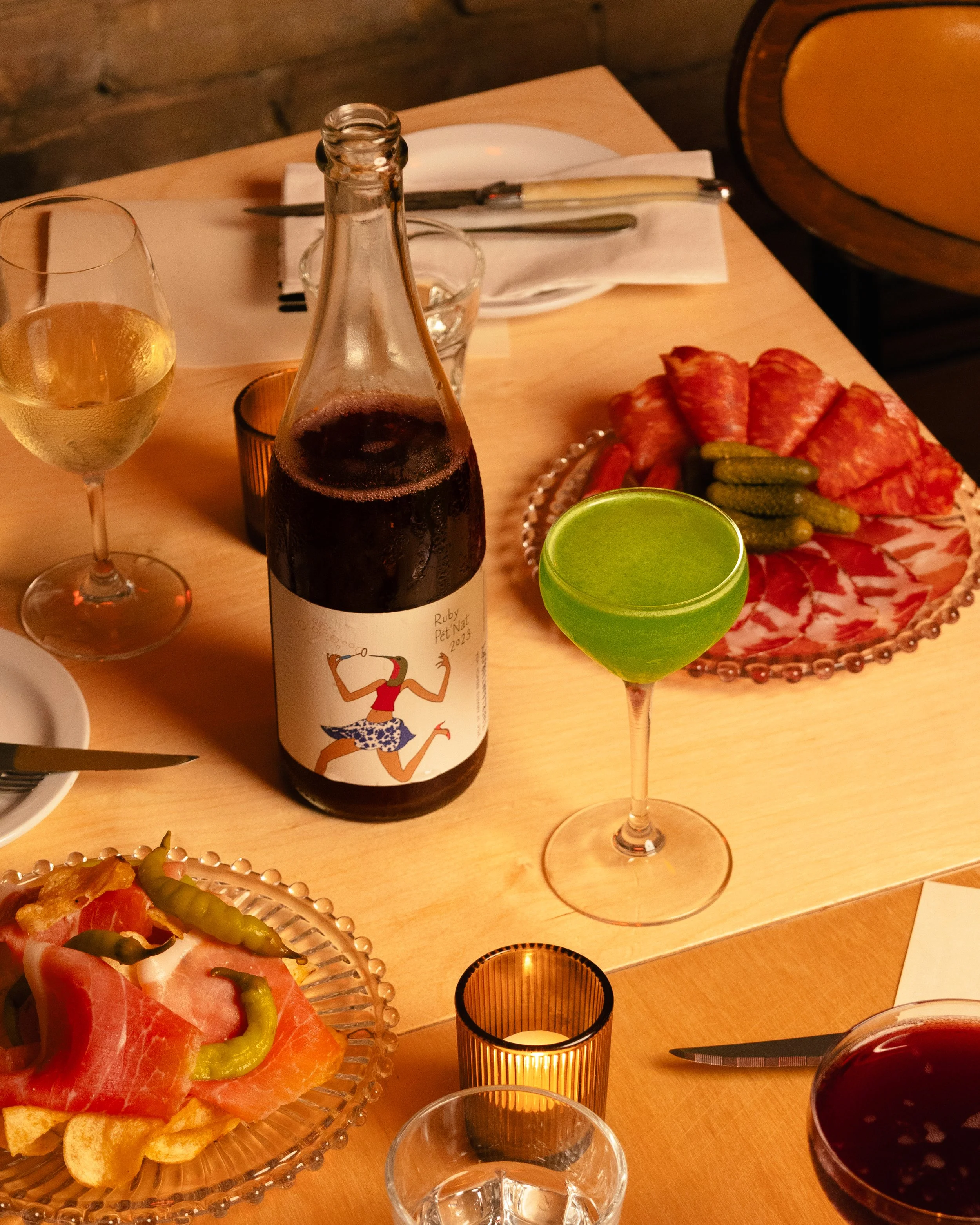 Seasonal cocktail served at Bar Mini in Toronto’s east end