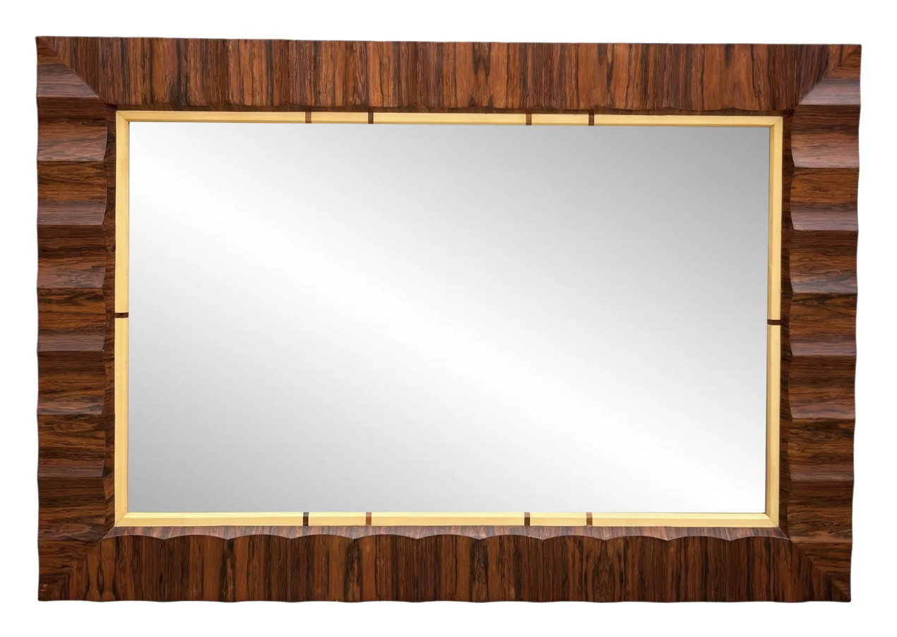 Nancy Corzine Art Deco Macassar Ebony Mirror