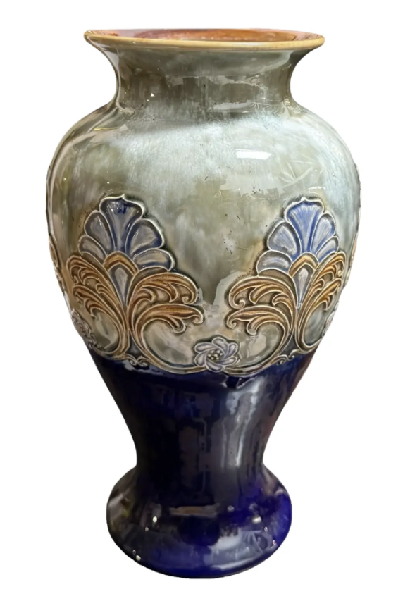 Large Antique Royal Doulton Pottery Vase