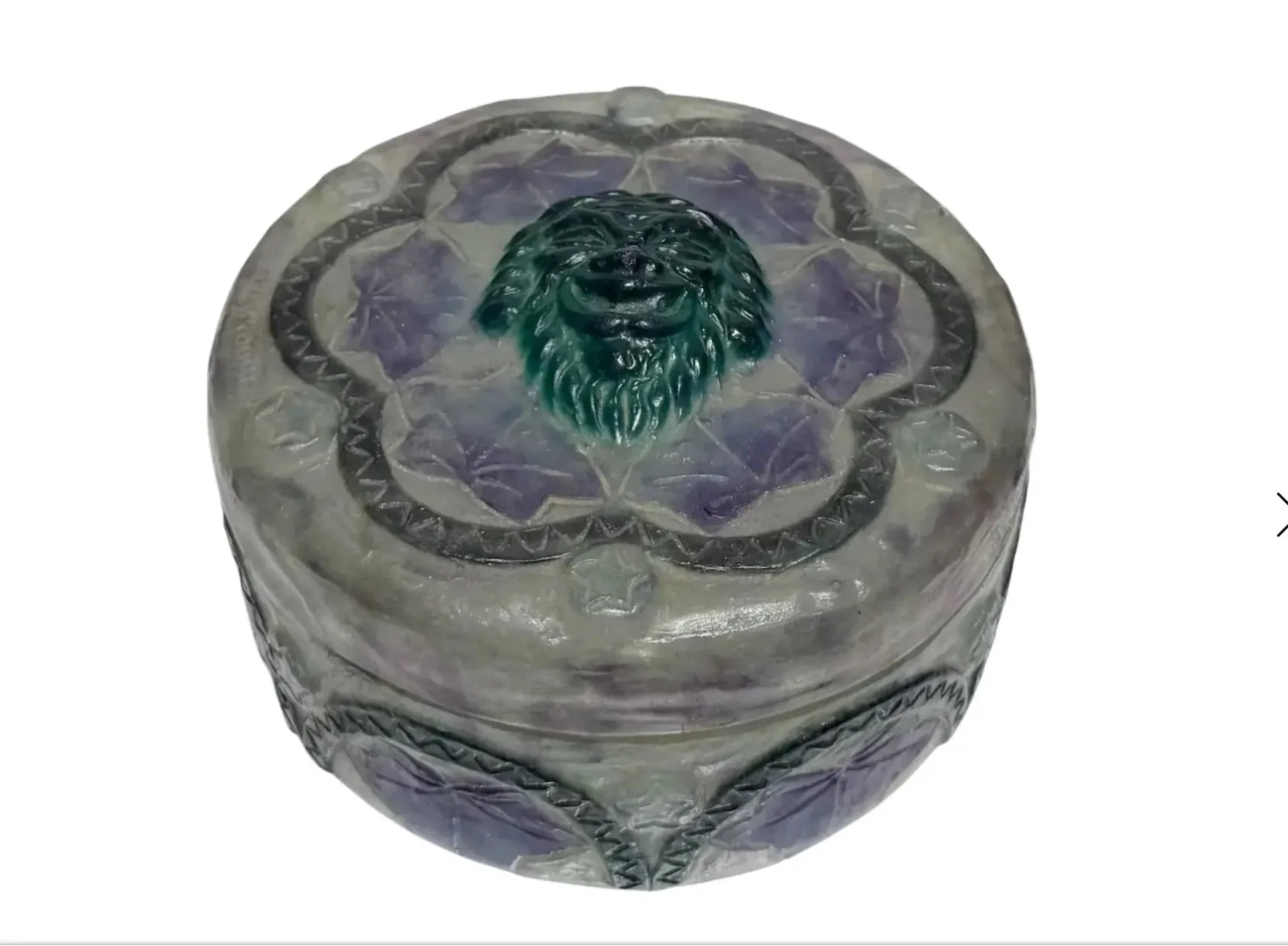 Antique French Pate De Verre Box by Gabriel Argy-Rousseau C.1920