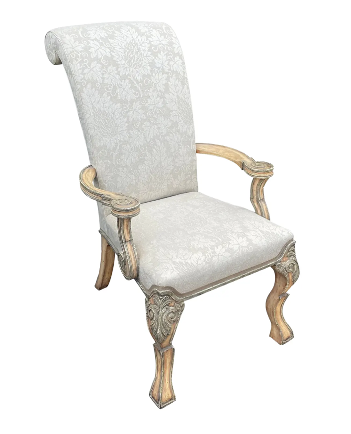 Minton-Spidell 18th C Style Carved Italian Arm Chair