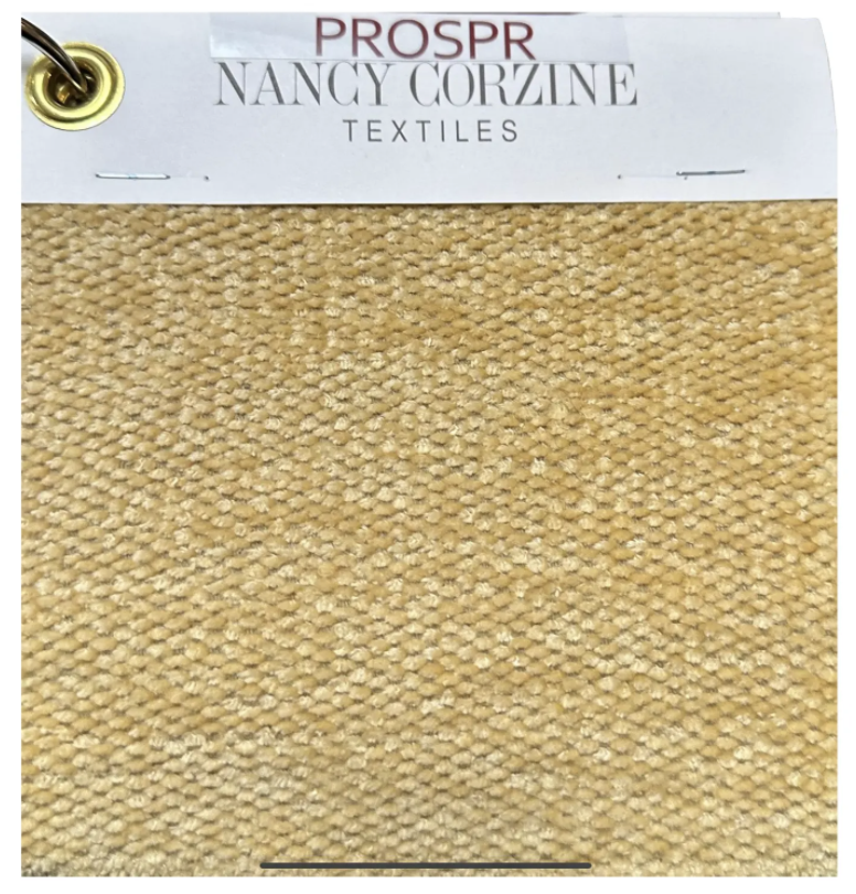 15 Yards of Nancy Corzine Pale Gold Marino Chenille Fabric