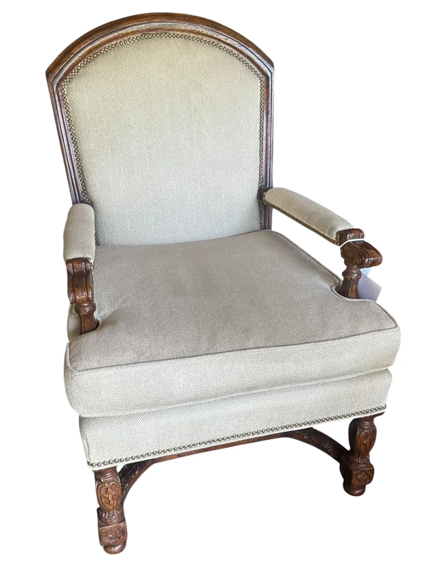 Charles Pollock for William Switzer Louis XIV Occasional Armchair