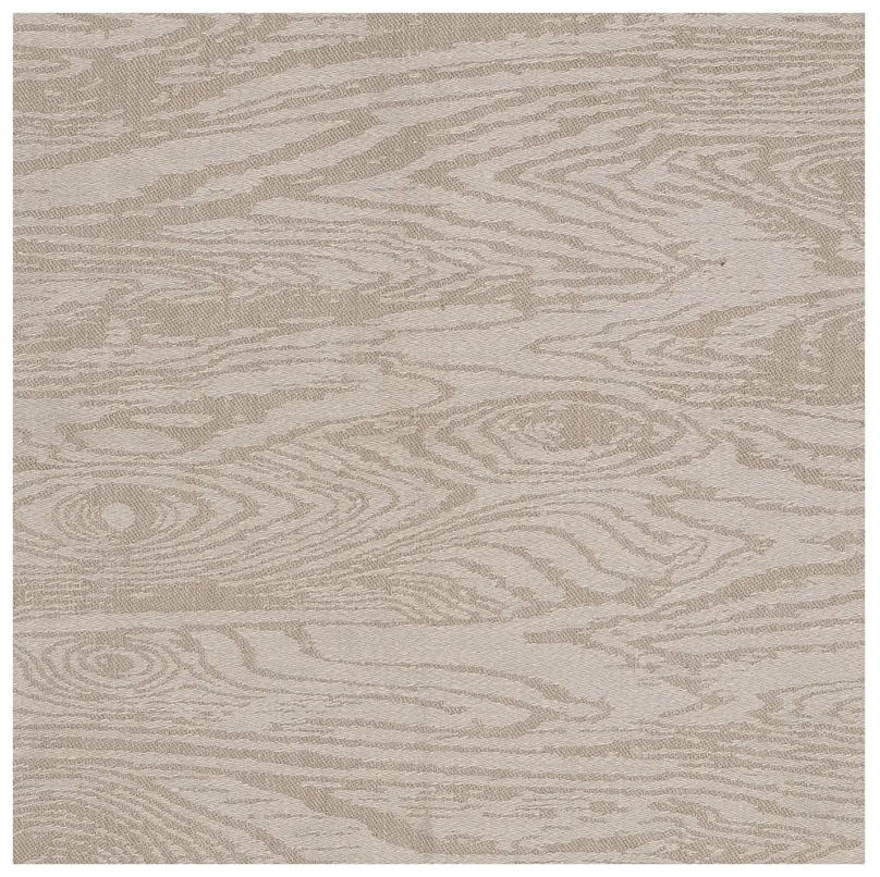 Modern Nancy Corzine Montauk Damask Linen Fabric in Shell - by the Yard