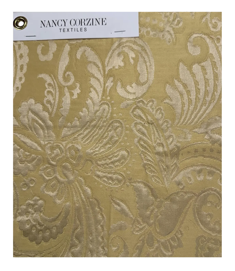 20 Yards Modern Nancy Corzine Andrea Matelassé Fabric in Butter Yellow